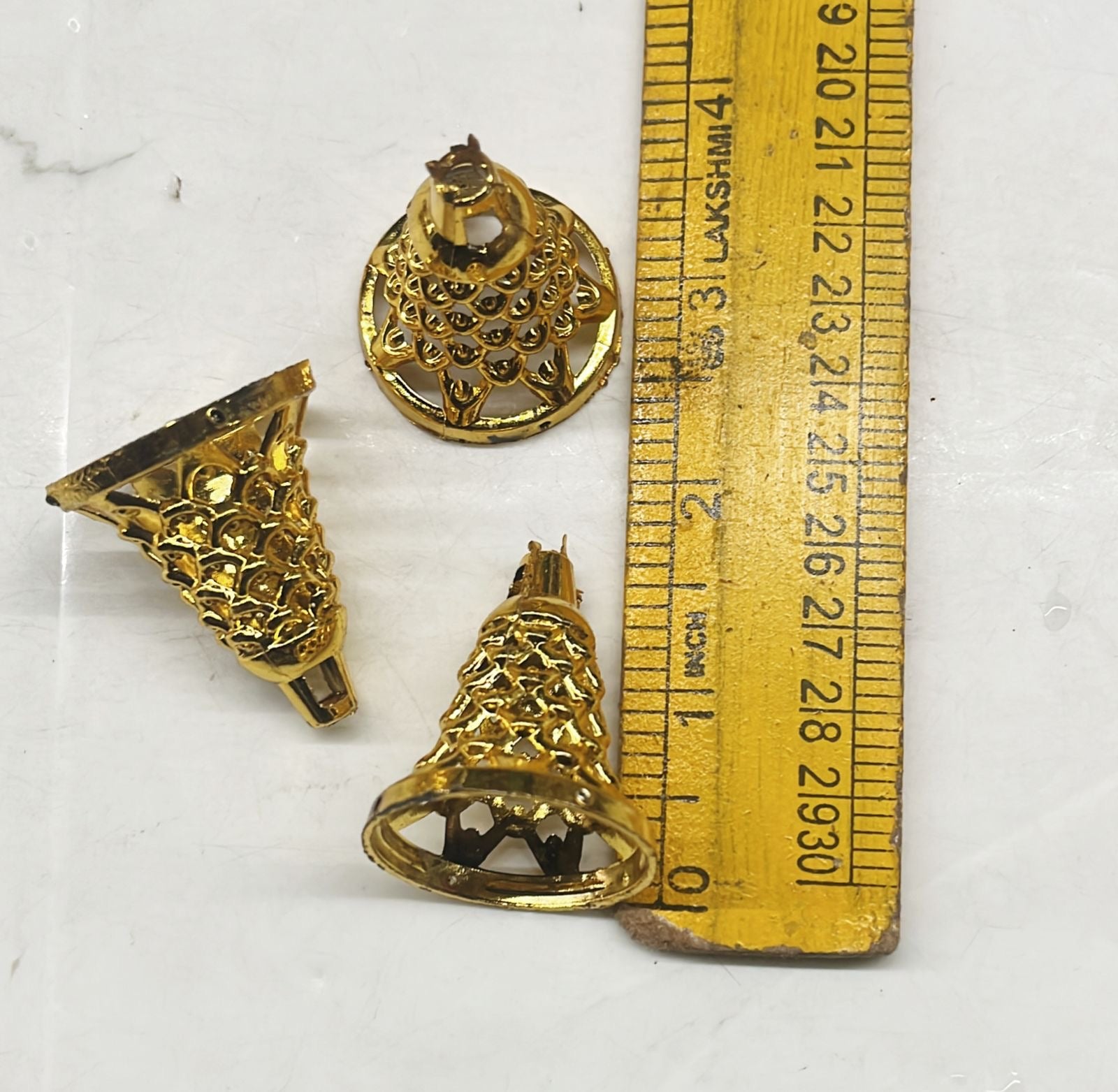 Golden acrylic bell with hole difference size available