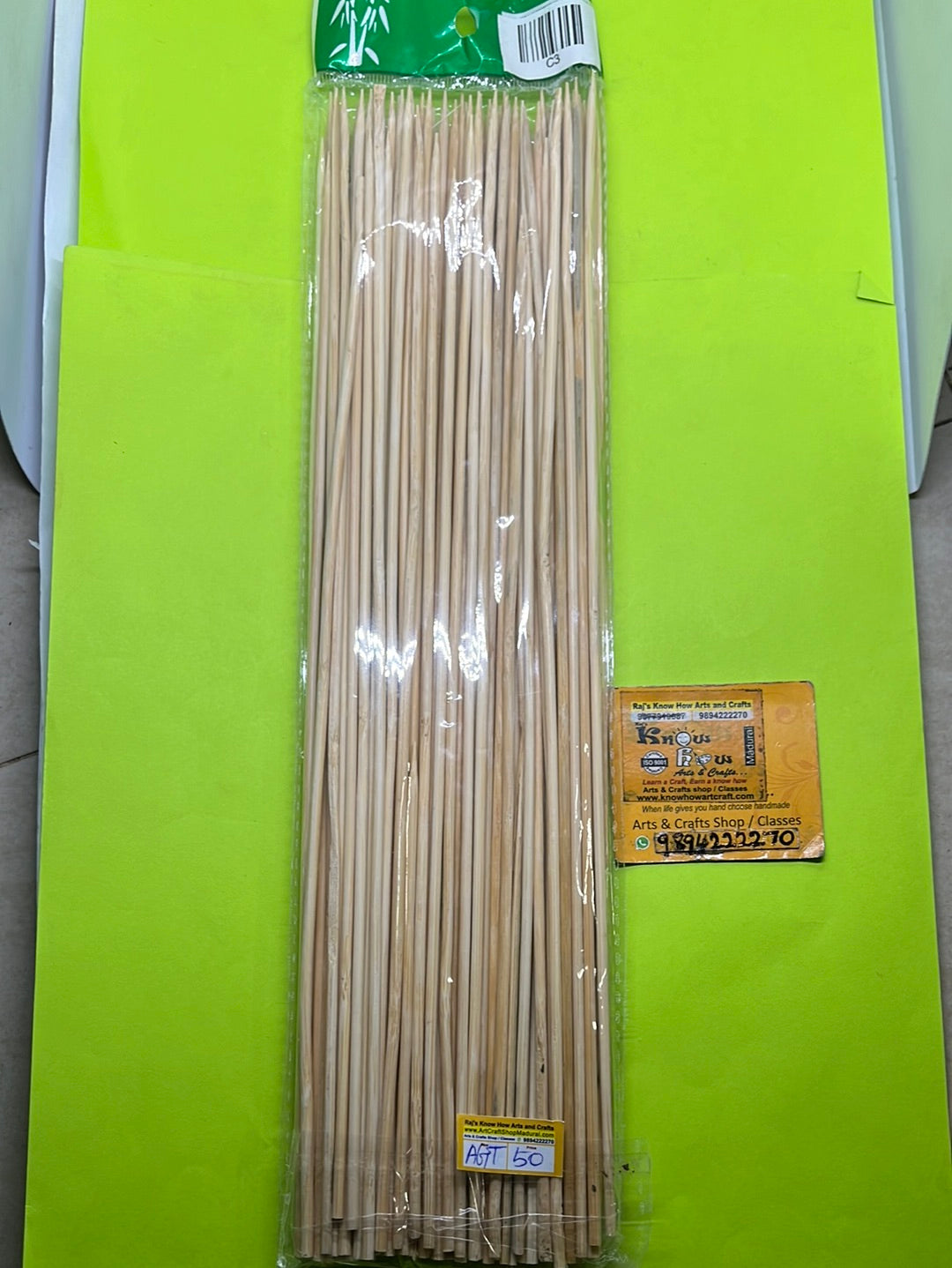 Bamboo skewers for wooden sticks