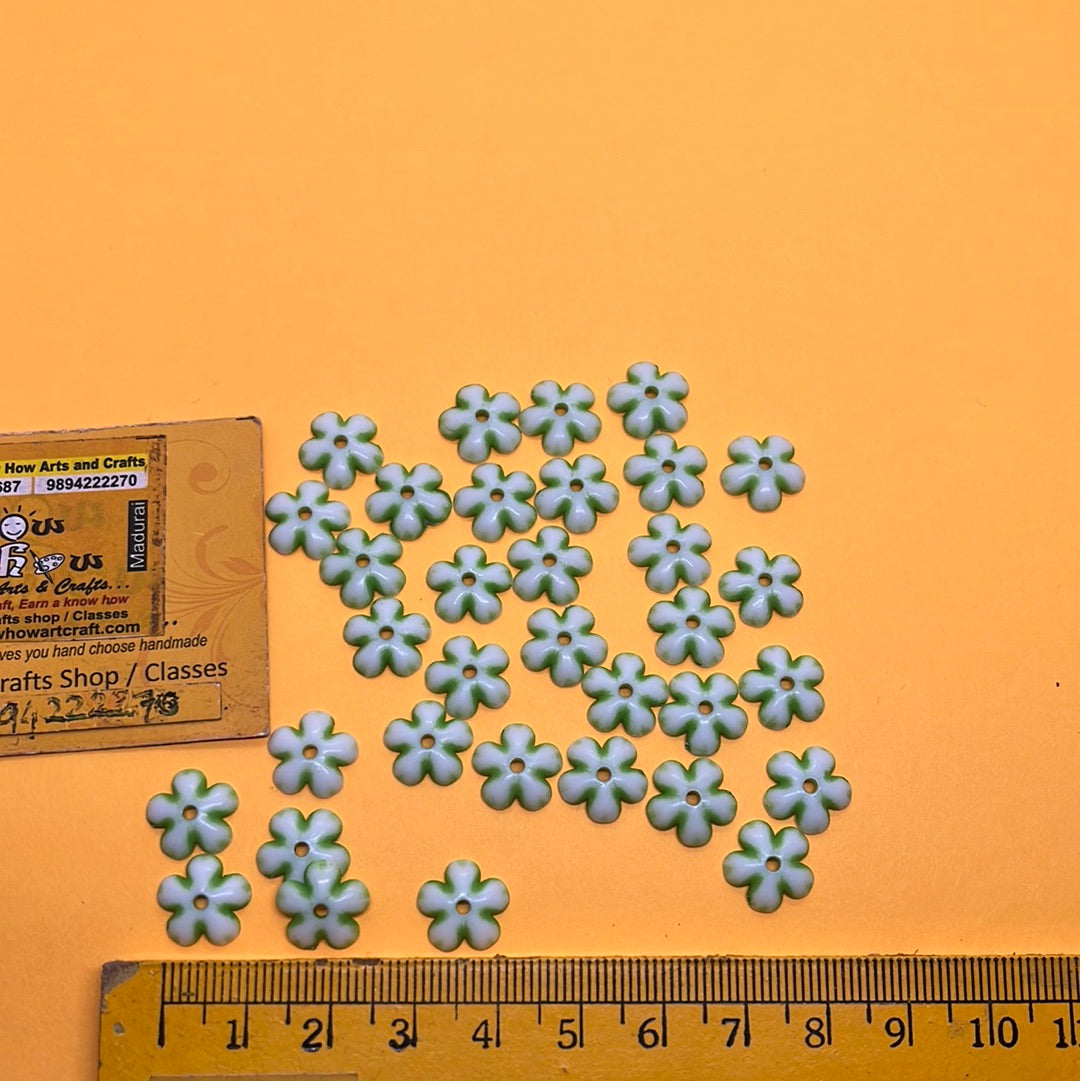 Pastel color design flower small beads -50g 1