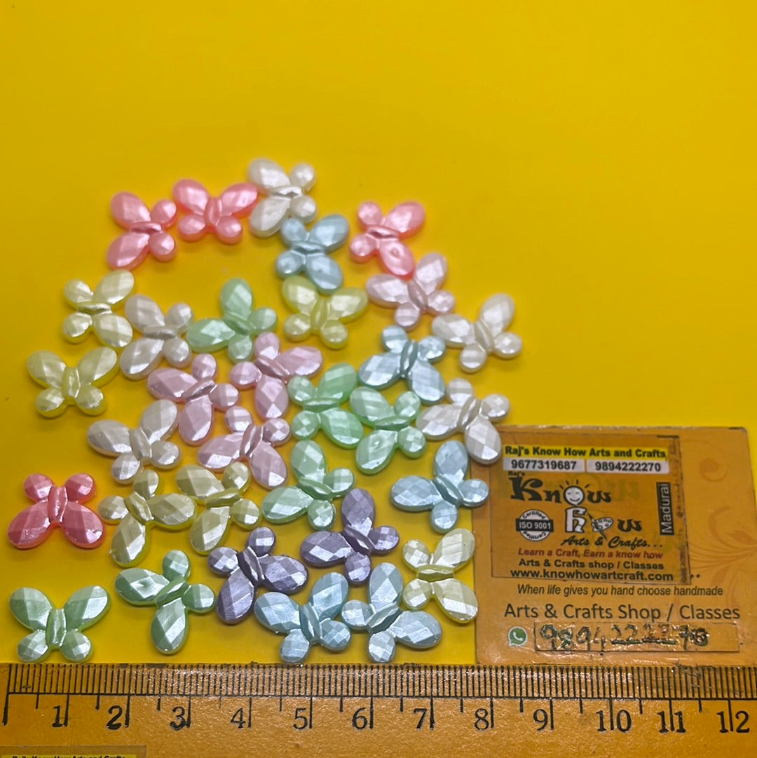 Pastel color flower small  design beads -50g 6