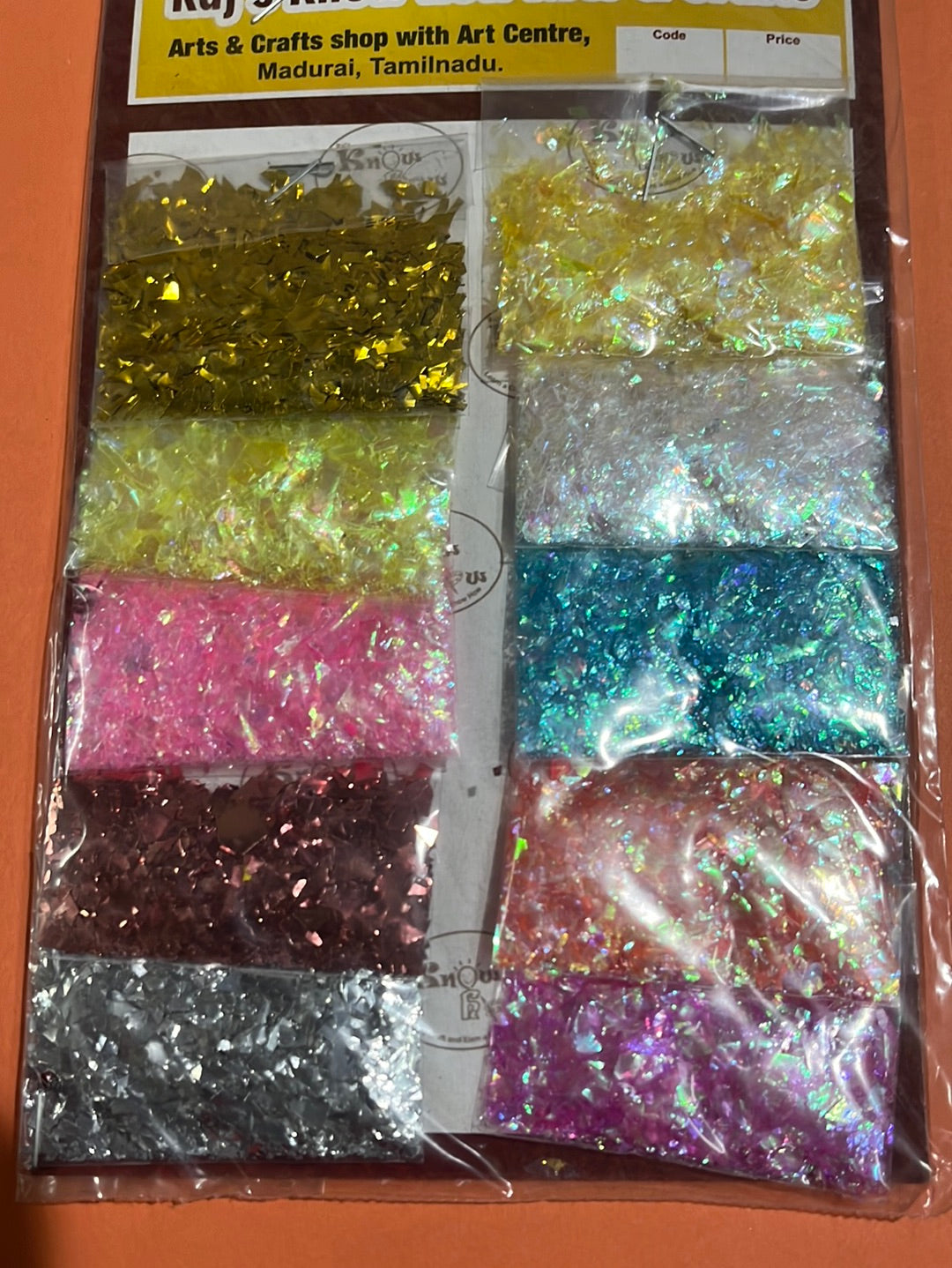 Multicolor flakes 12 in 1 for resin art