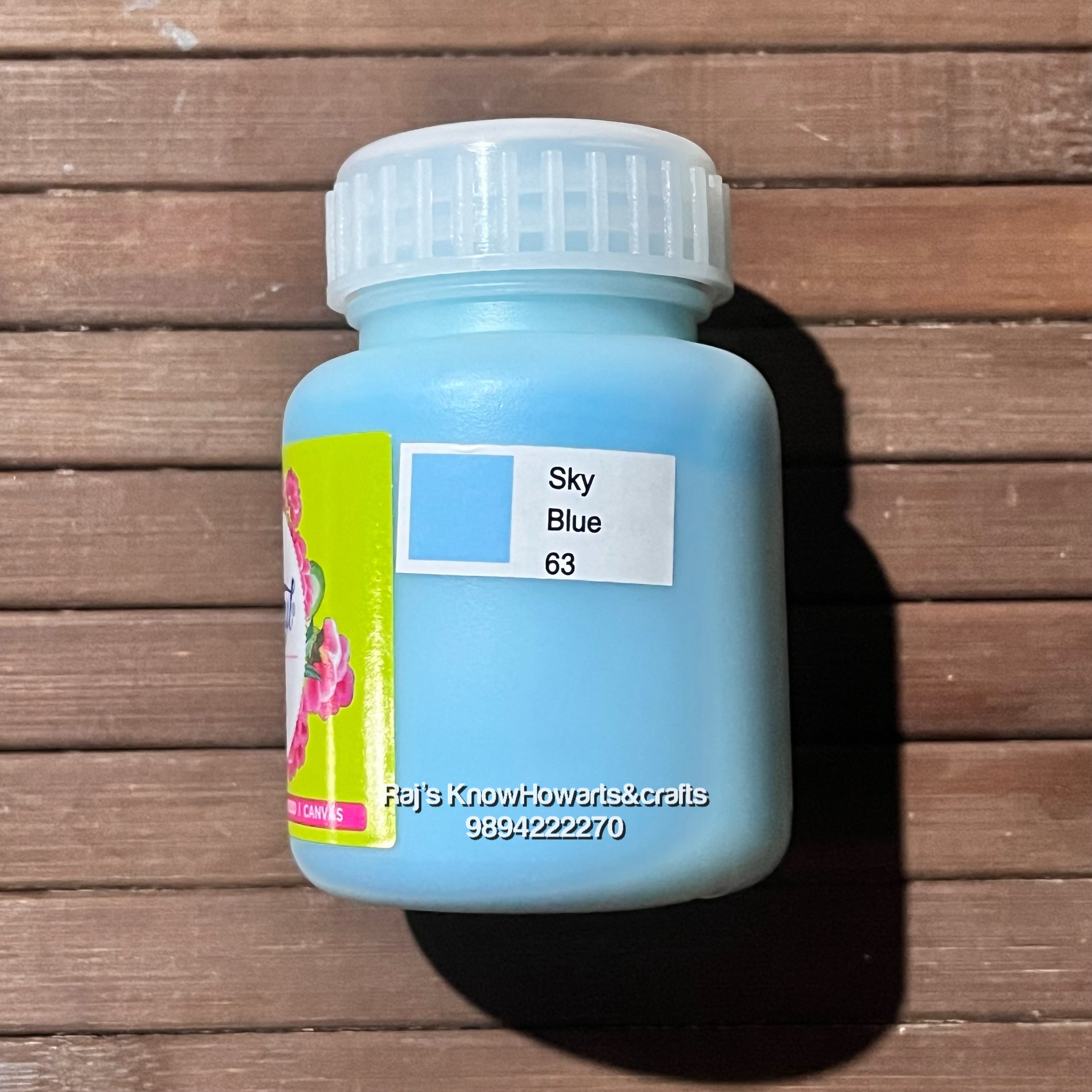 Sky blue 100ml fevicryl Acrylic color -1 bottle