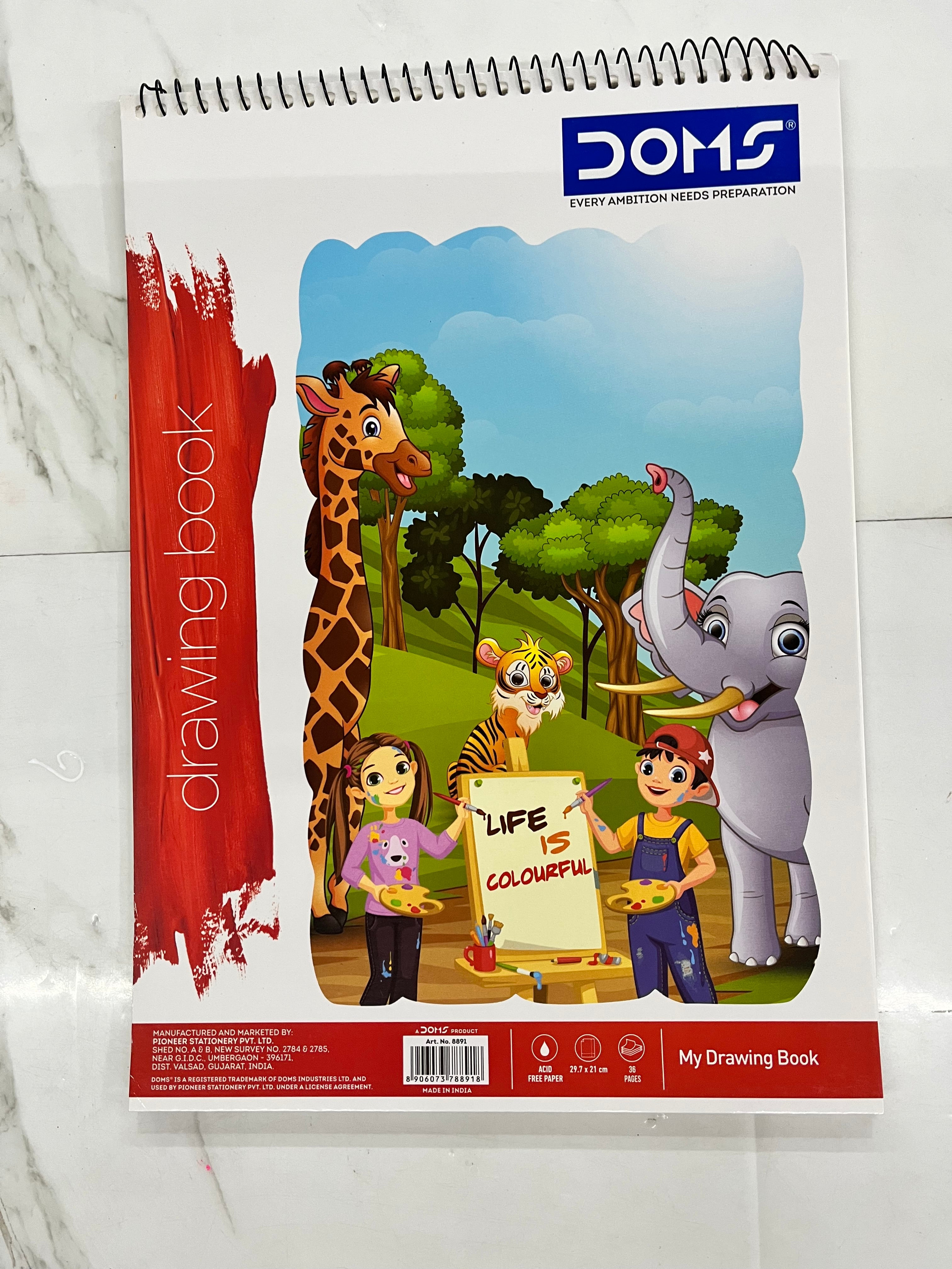 A4 DOMS spiral drawing book 36 pages-1book