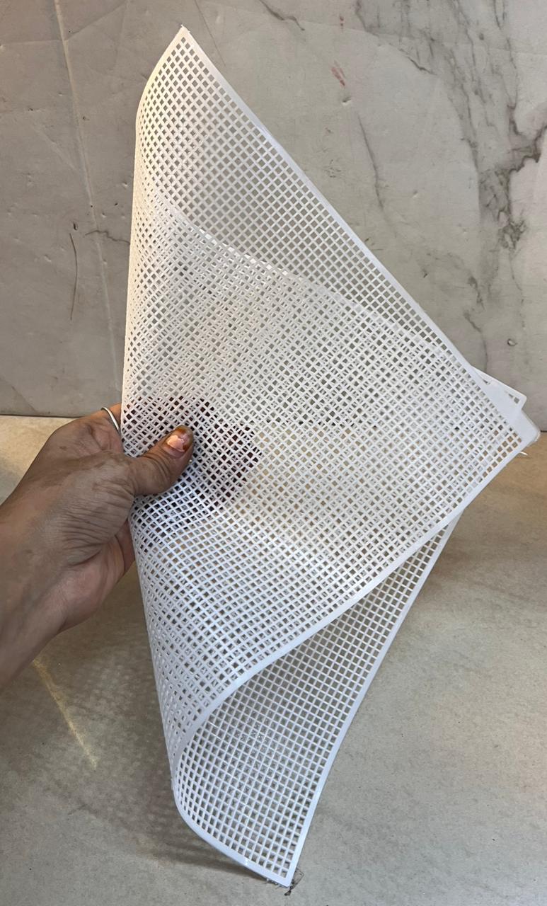 Plastic mat White for stitch craft- PCMT 25 piece in a pack ...