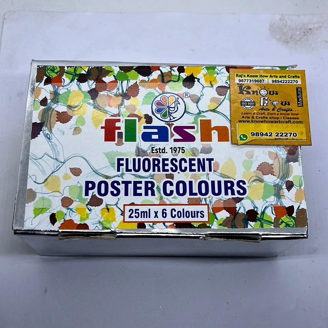 Flash Fluorescent artist grade poster colour