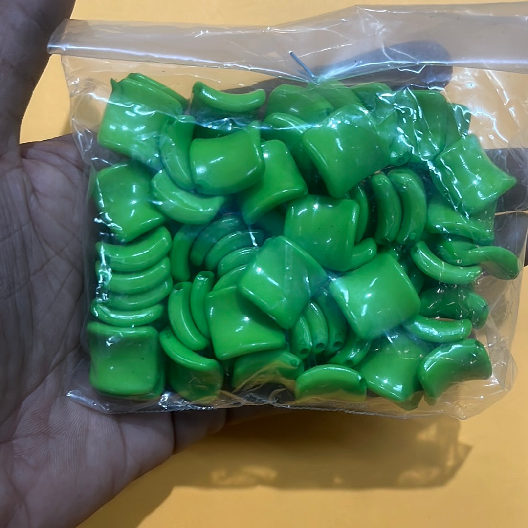 Green Plastic Bead-50g