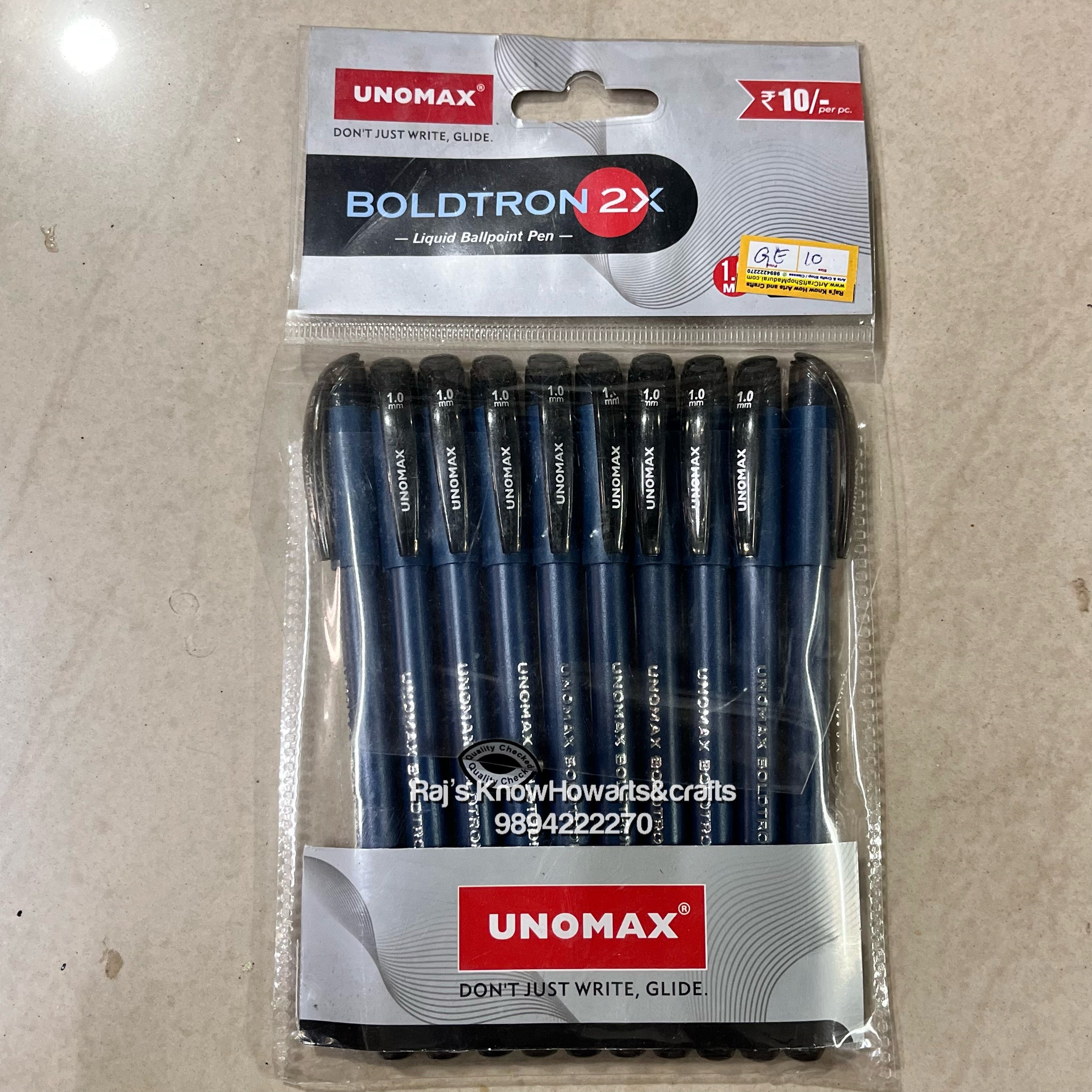 Unomax liquid ballpoint pen 1.0mm- 2 pc