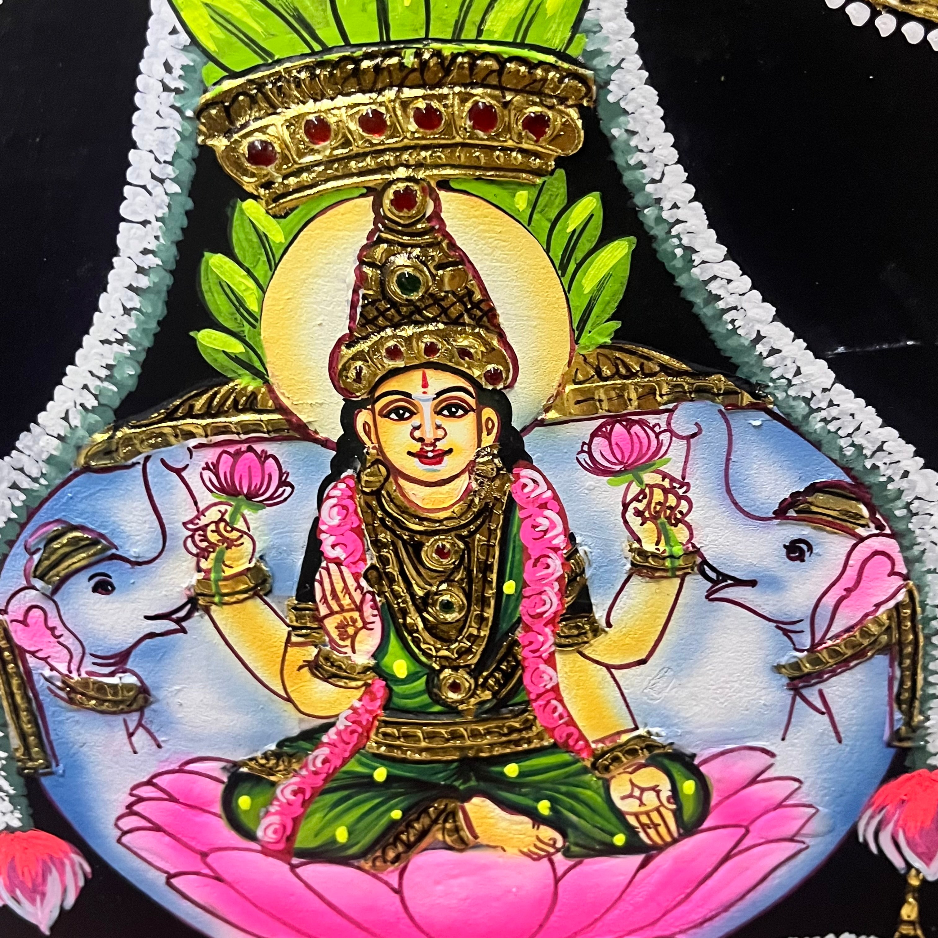 Varalakshmi Tanjore painting 8x10(15days delivery form payment date)-1pack