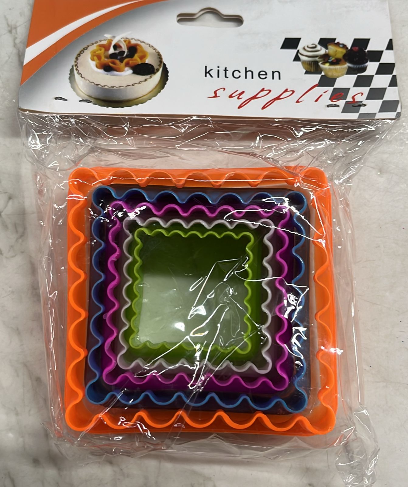 square Plastic Designer cutter 2 in  1 set-PDCUT