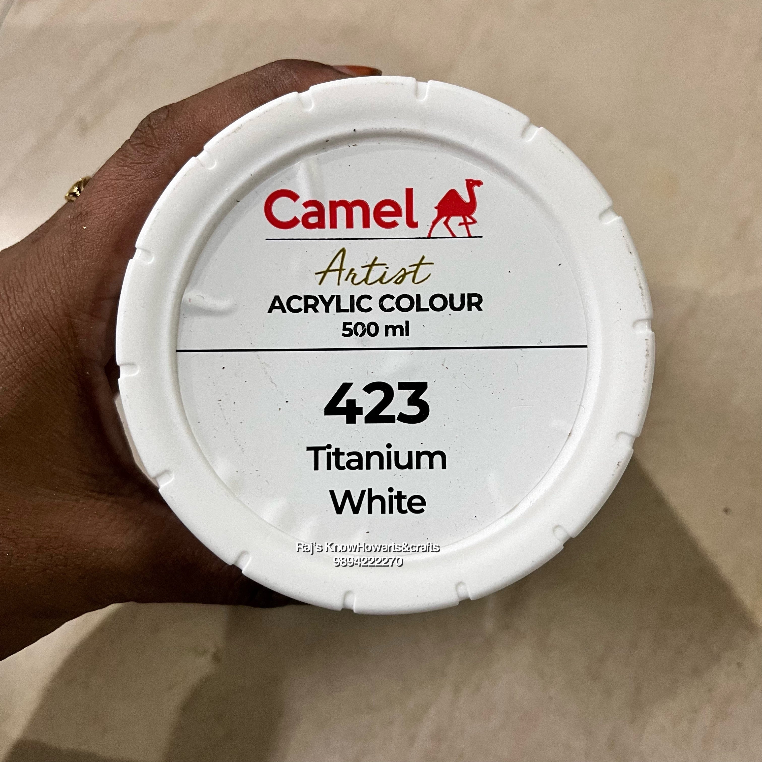 Camel Artist Acrylic Color 500 ml - white