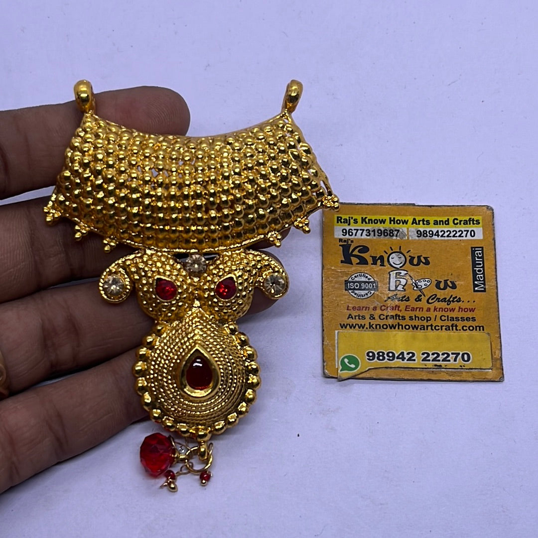 Artificial Gold plated pendant jewelry making