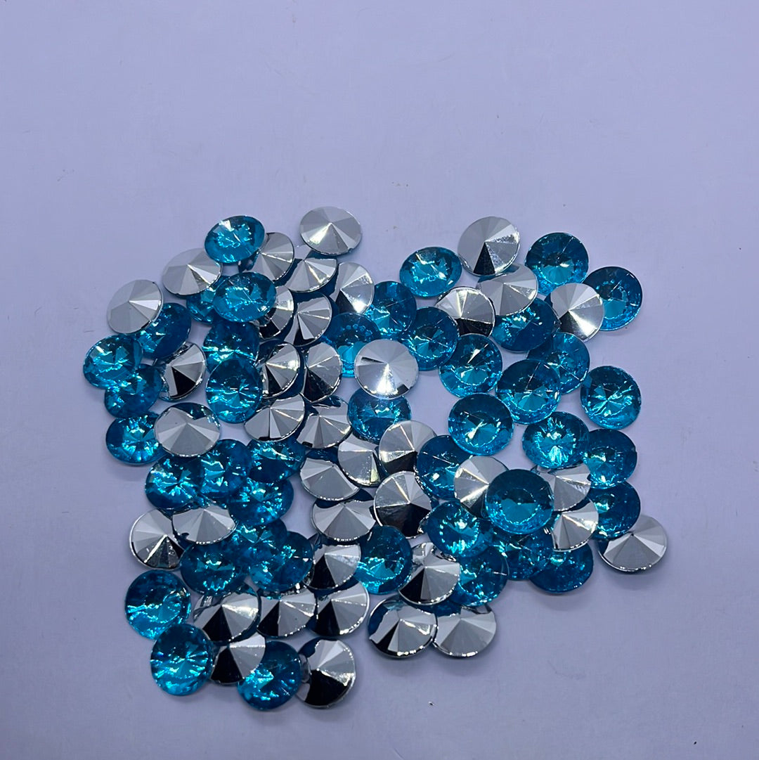 12mm Acrylic Diamond  blue  -10g 5