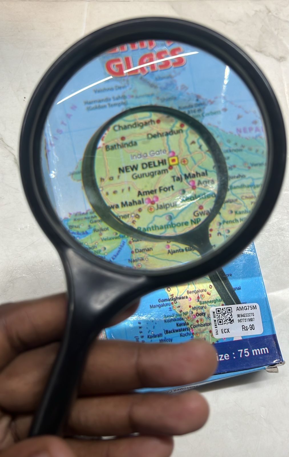 Apex Magnifier glass 75mm -1pack/AMG75M