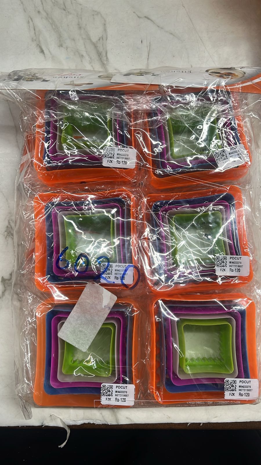 square Plastic Designer cutter 2 in  1 set-PDCUT