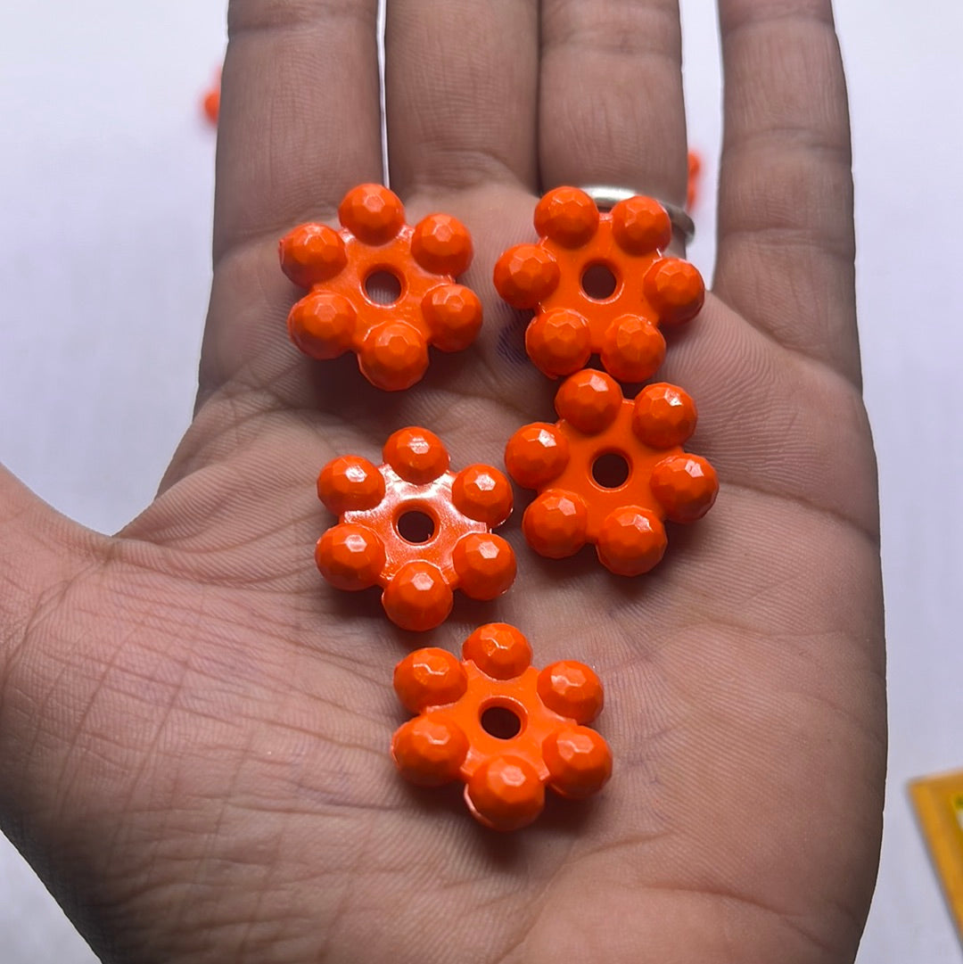 Acrylic  plastic color design  medium beads -50g 5