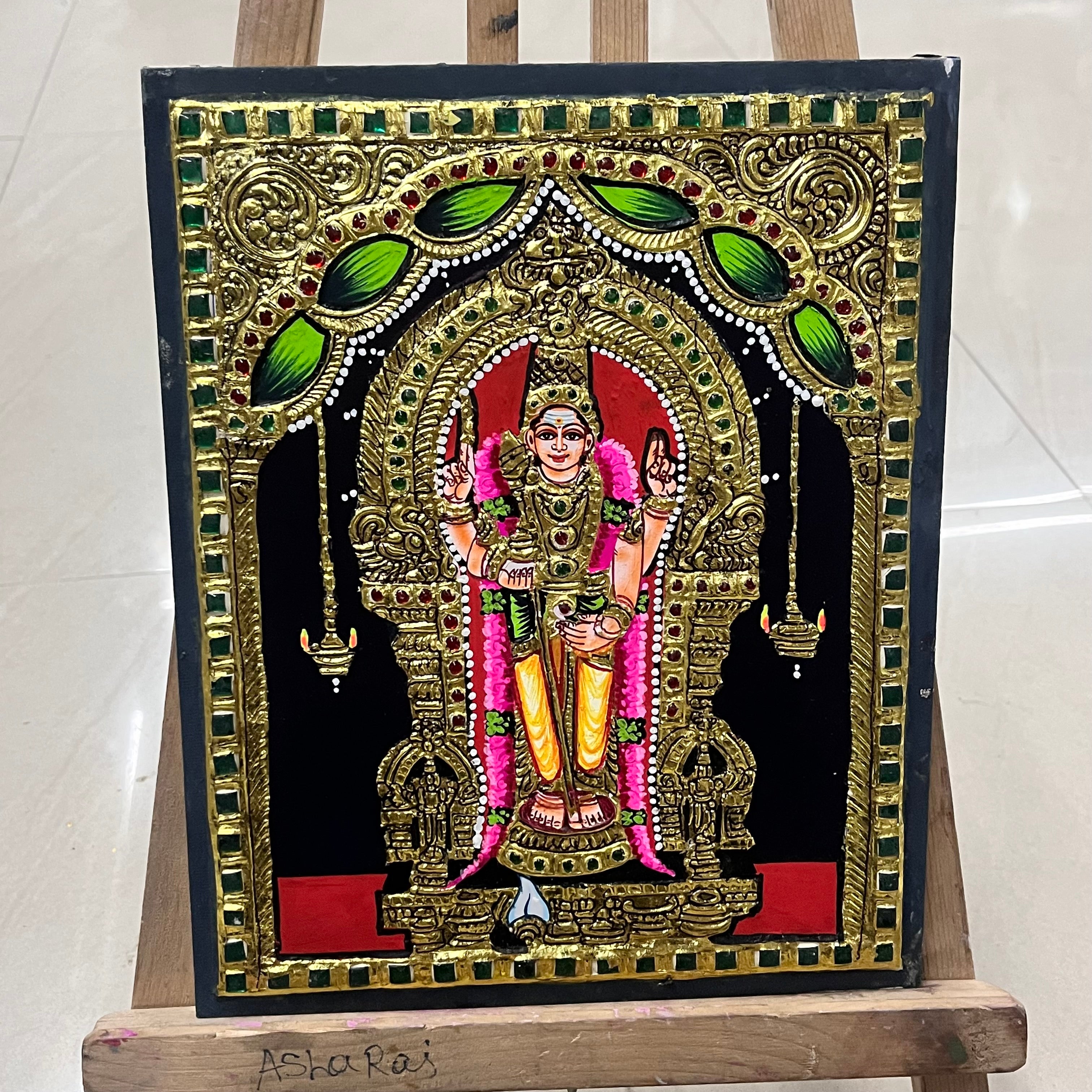 Murugan Tanjore painting 8x10(15days delivery form payment date)-1pack