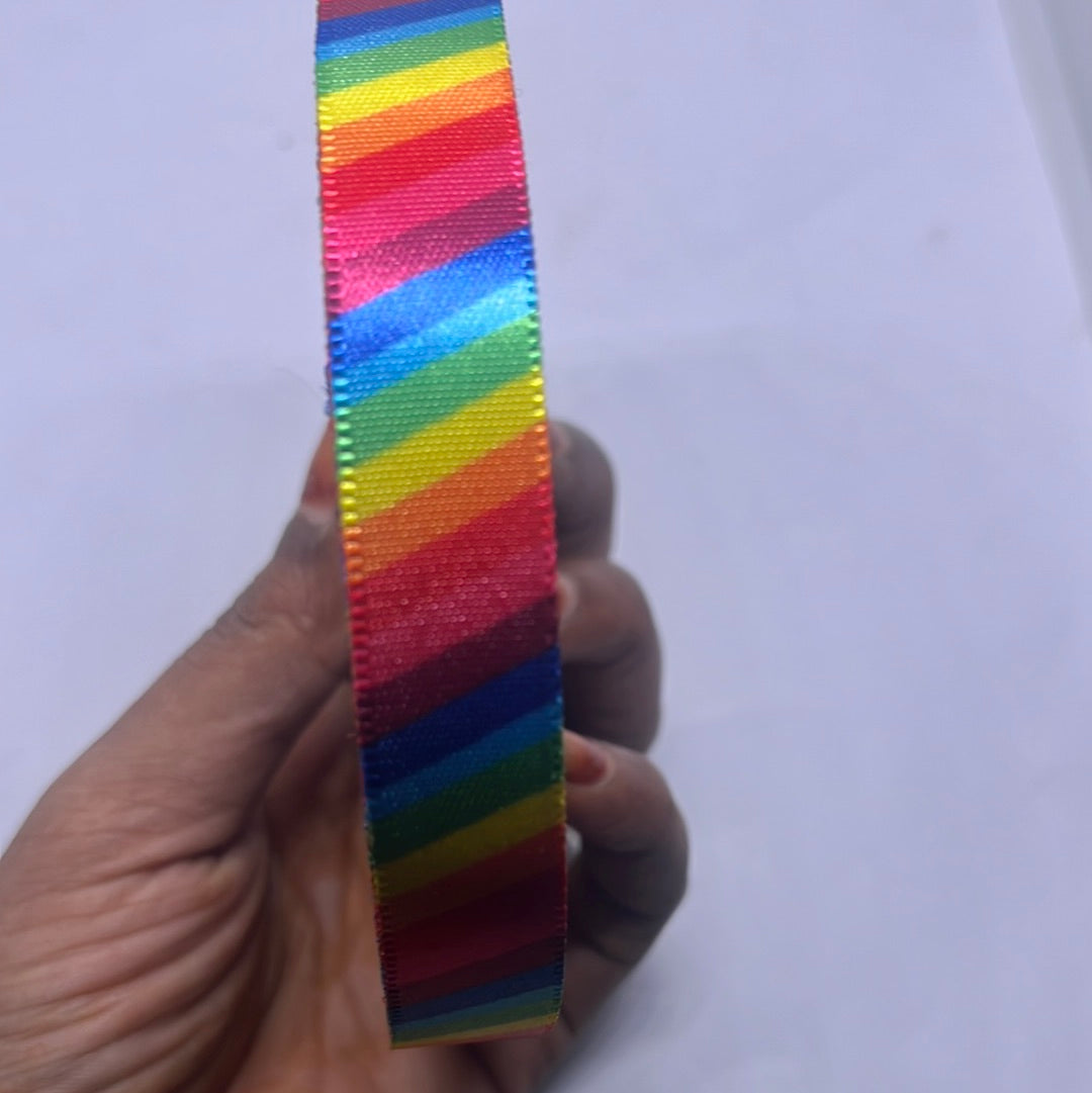 Satin multicolour ribbon