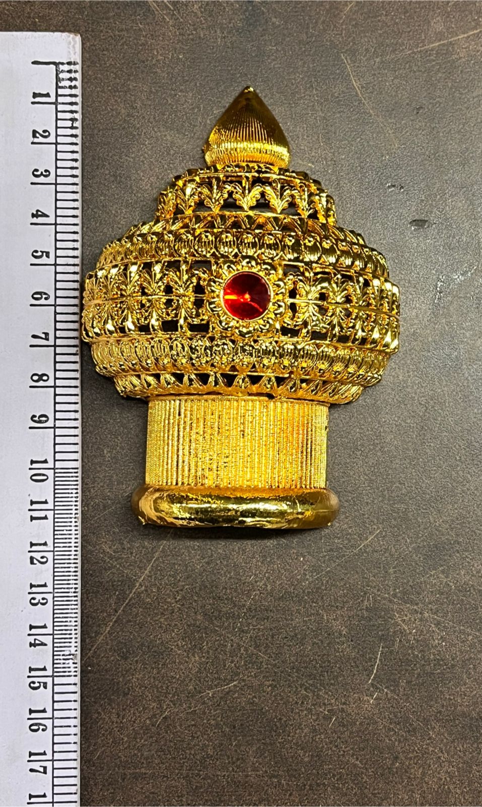 HALF PERUMAL/PAANDIYAN GREEDAM MUKUT BIG-PGRDL (in cm)-1 PIECE