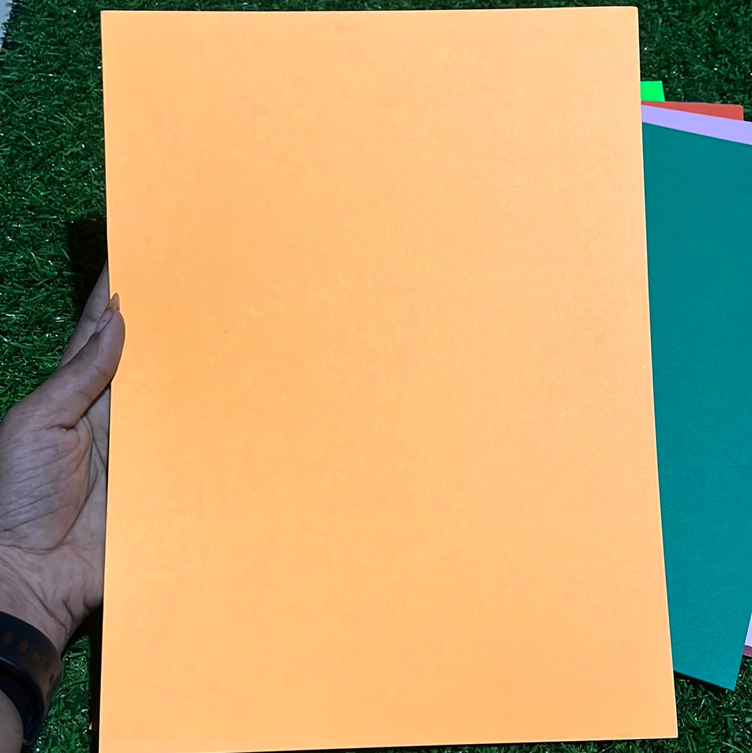 Assorted colour cardstock boards A4-20  sheet pack