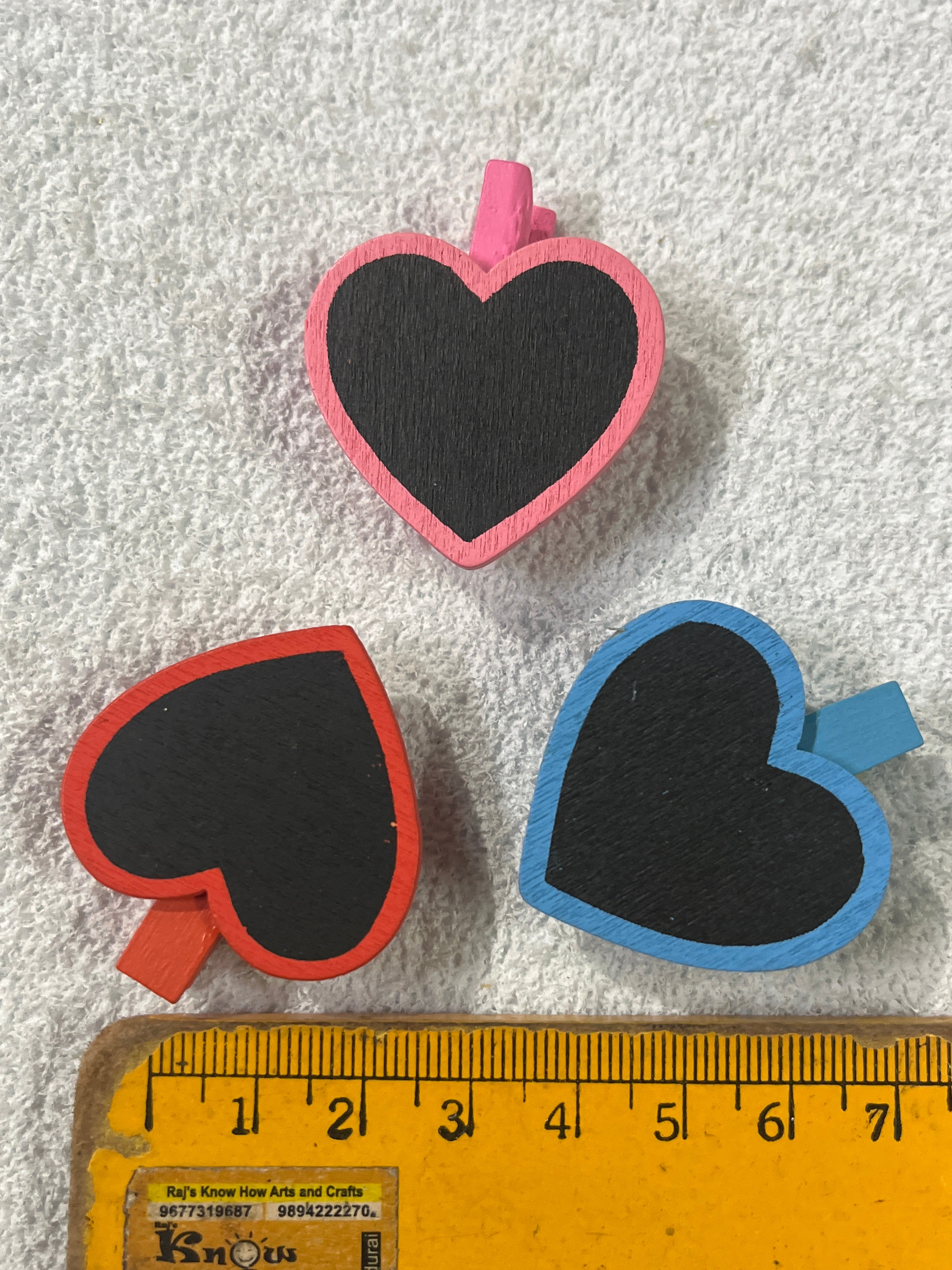 WOODEN Colour Board CLIP -6 PC COLOUR