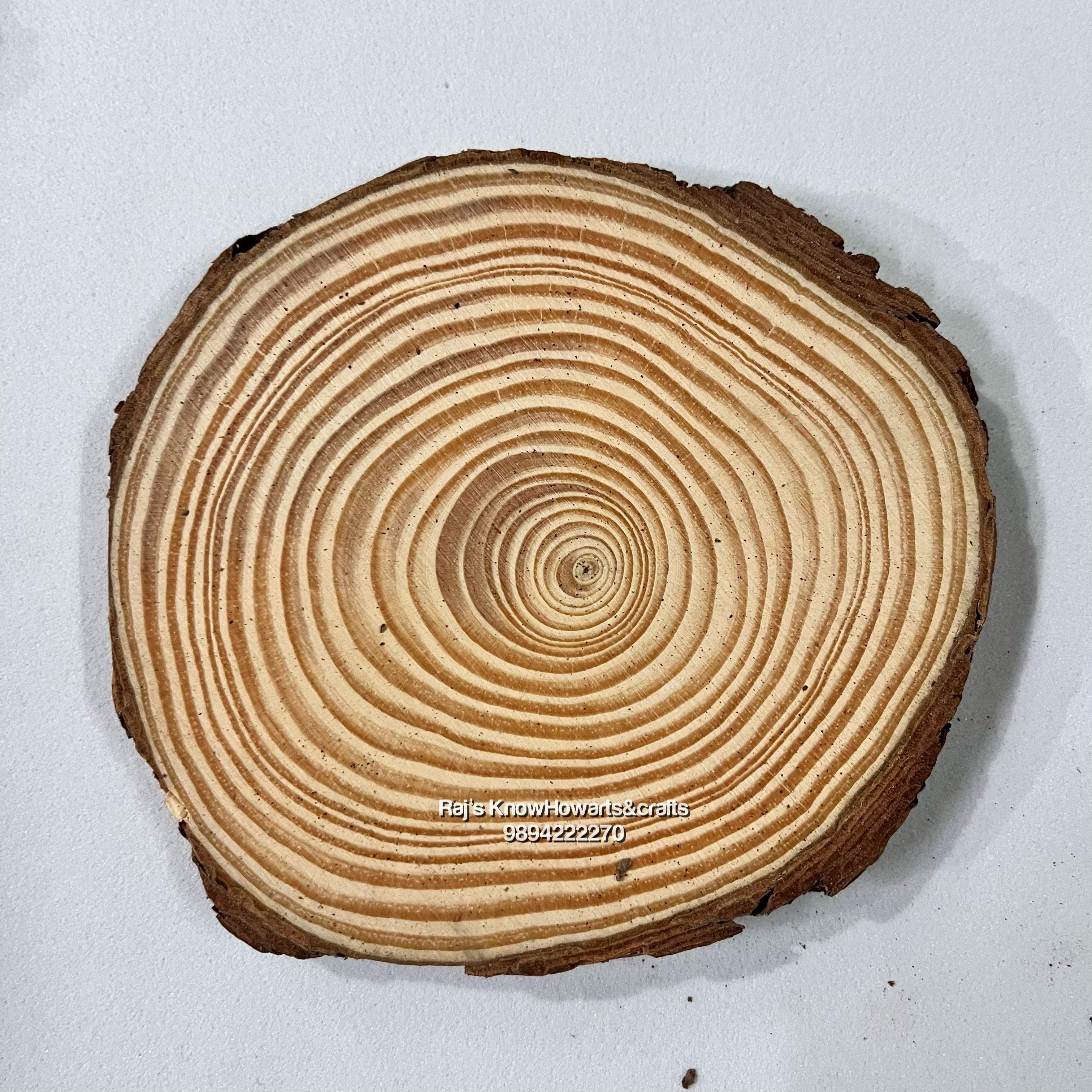 Wooden Slices (3.5 -4inch,9 TO 10CM)-WS910