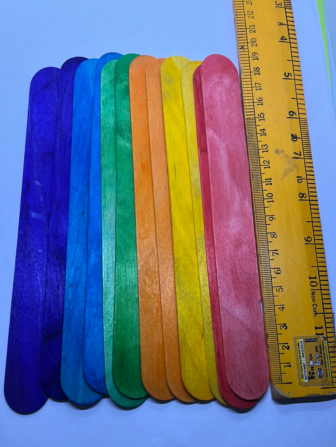 Small Color Stick Coloured ice cream multicolor sticks – KnowHowArtCraft