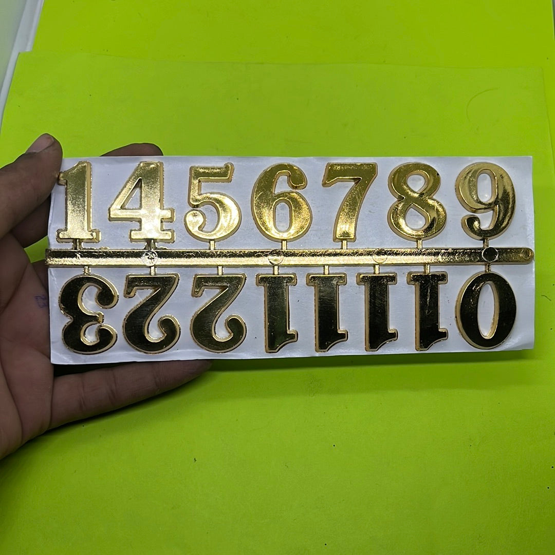 Gold arabic numbers big size