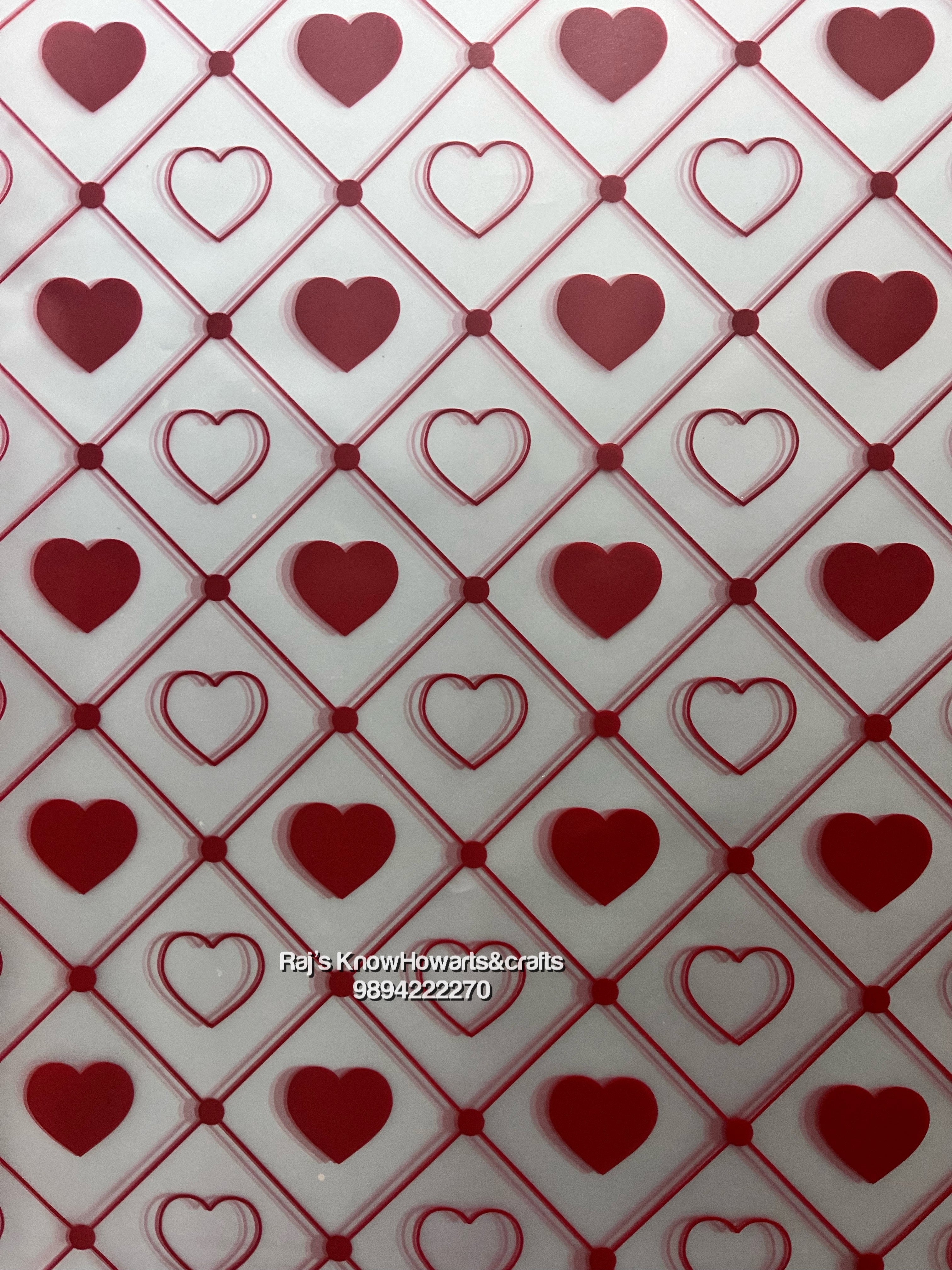 Red heart Gift Paper 20 sheet pack