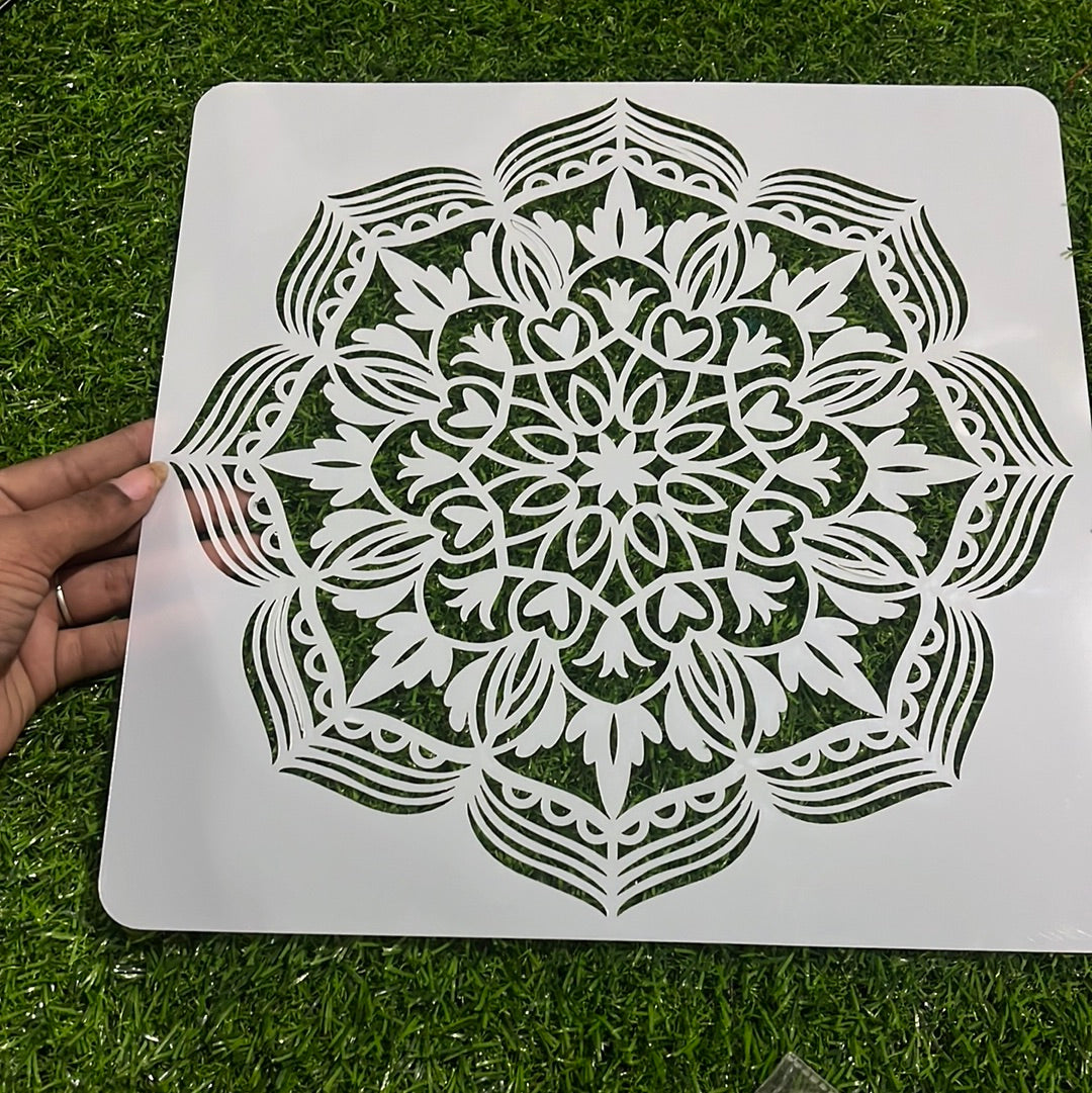 Rangoli stencil design  4