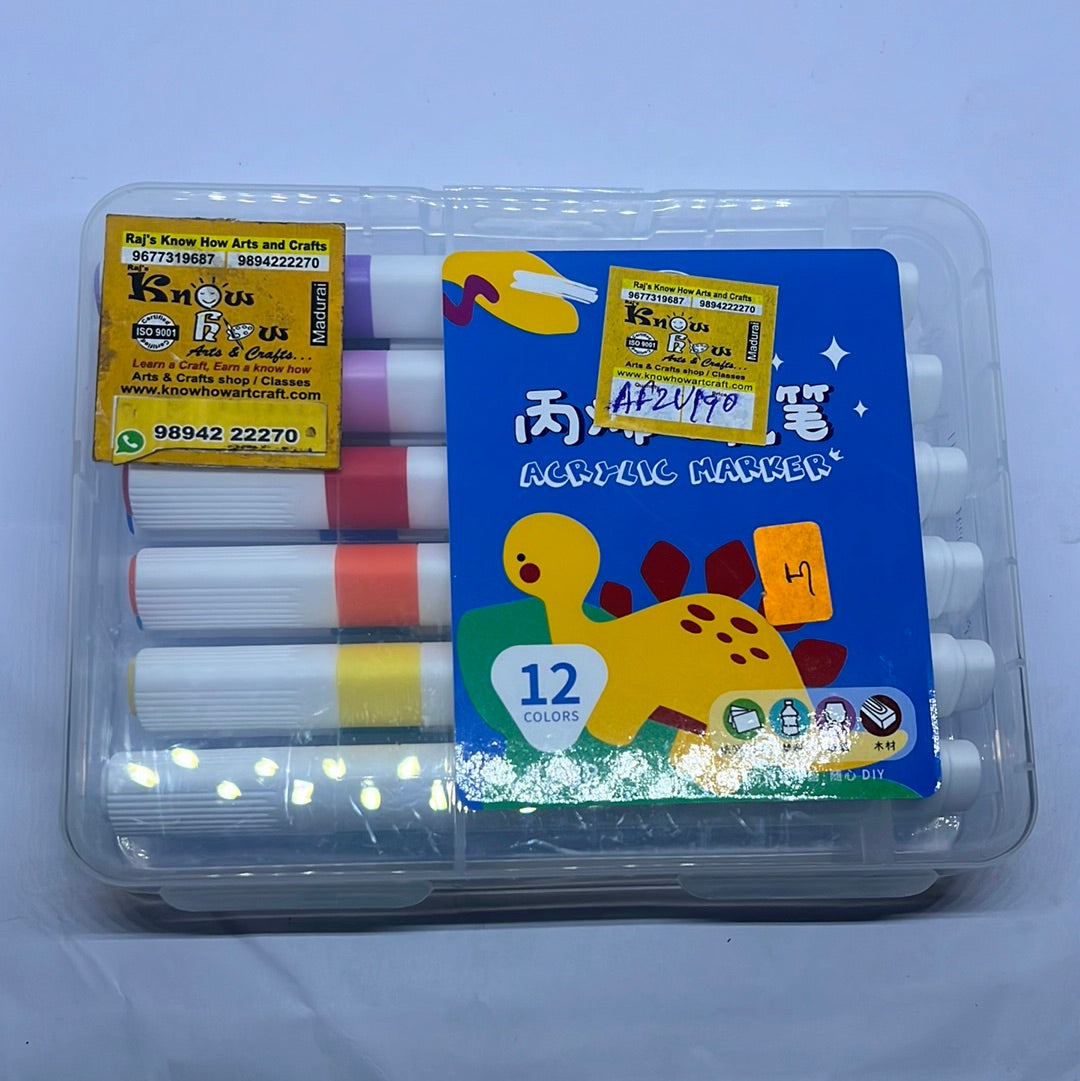 12 colors Acrylic marker - ACM12