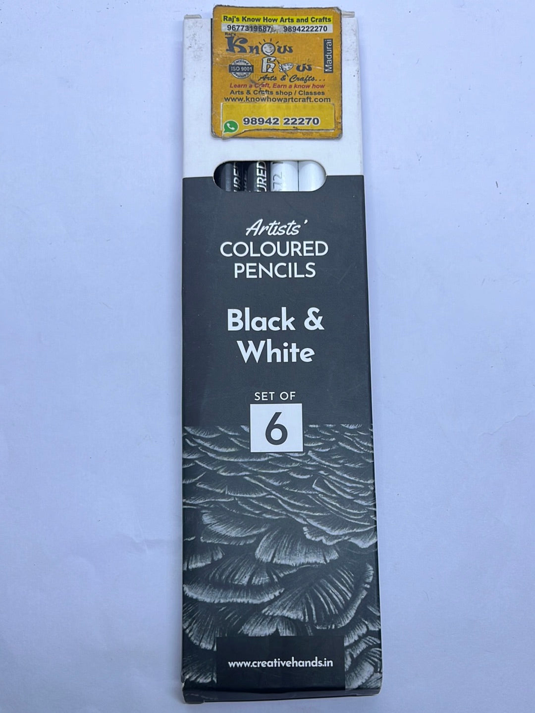 Brustro Black & White Color  pencil - set of 6