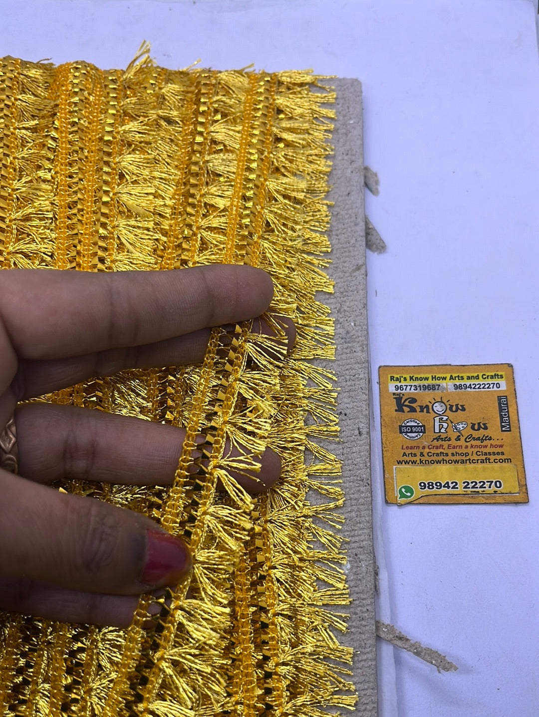 Bright golden punch   lace - 1 meter in a pack