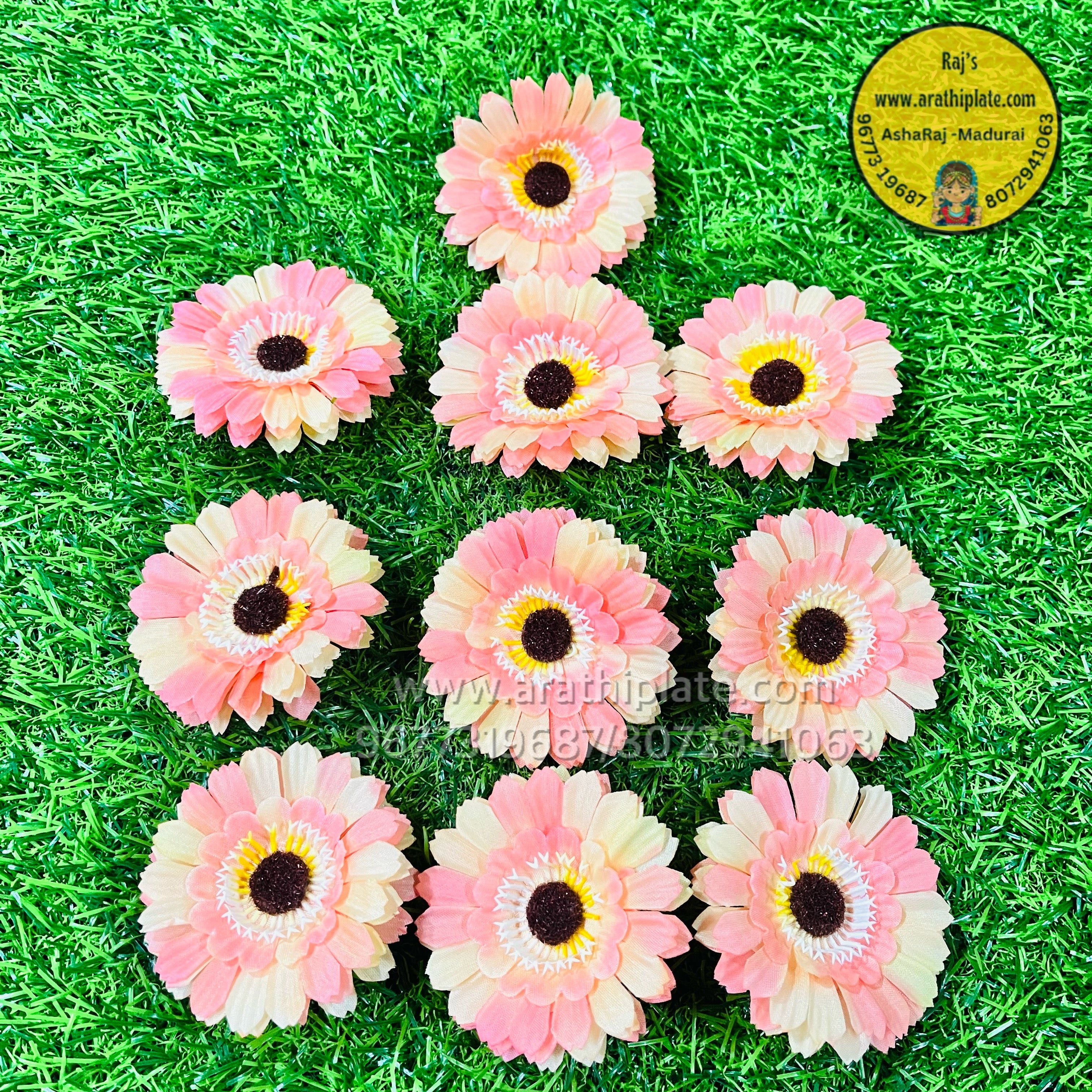 Gerbera Orange- 10 pc in a pack