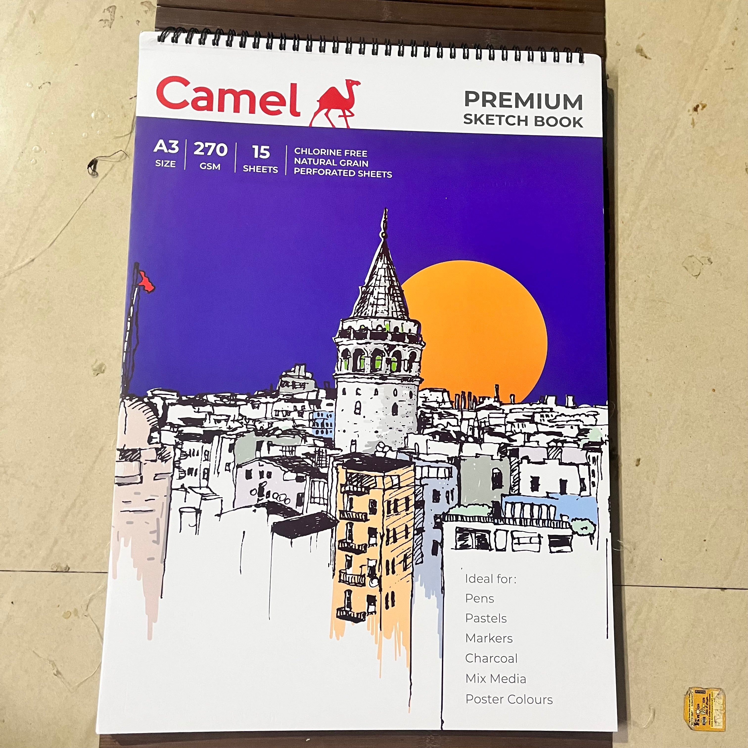 Camel premium sketch book - A3size - 15 sheets