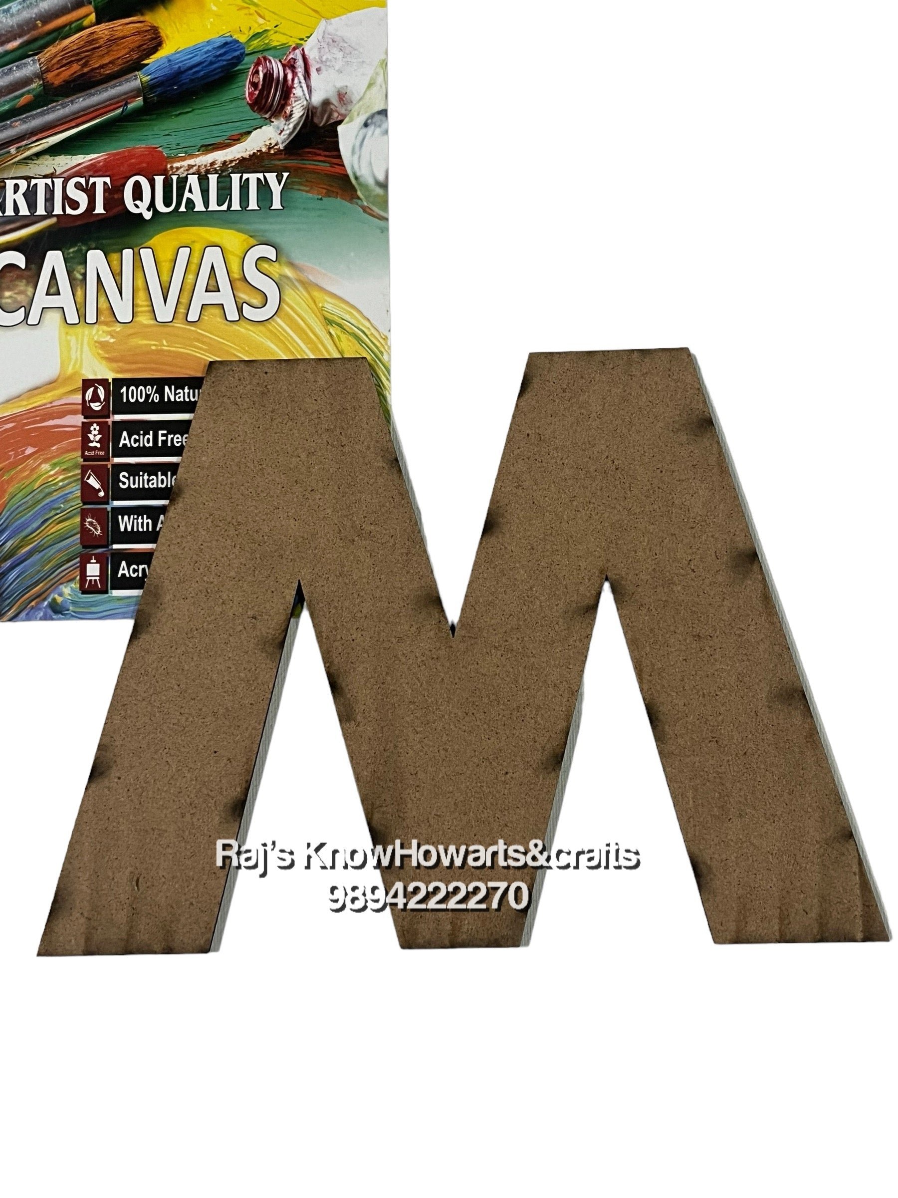 M-6inch 3d Mdf cutout alphabet