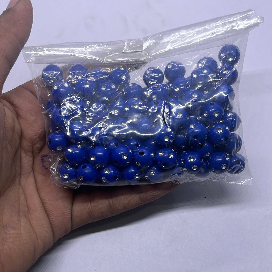 stone Acrylic color beads -50g 5