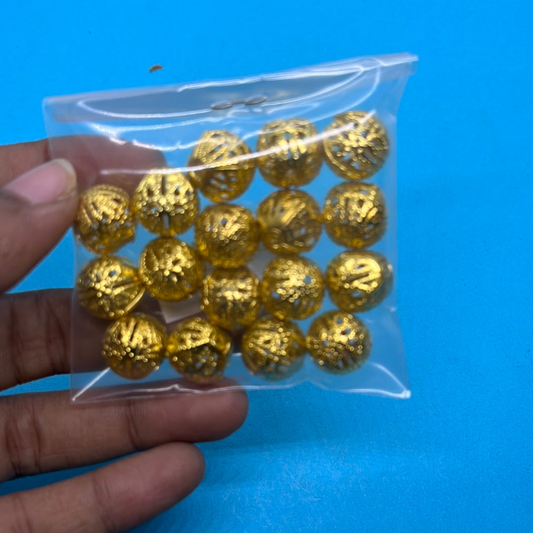 Acrylic brass metal beads more than 25pc