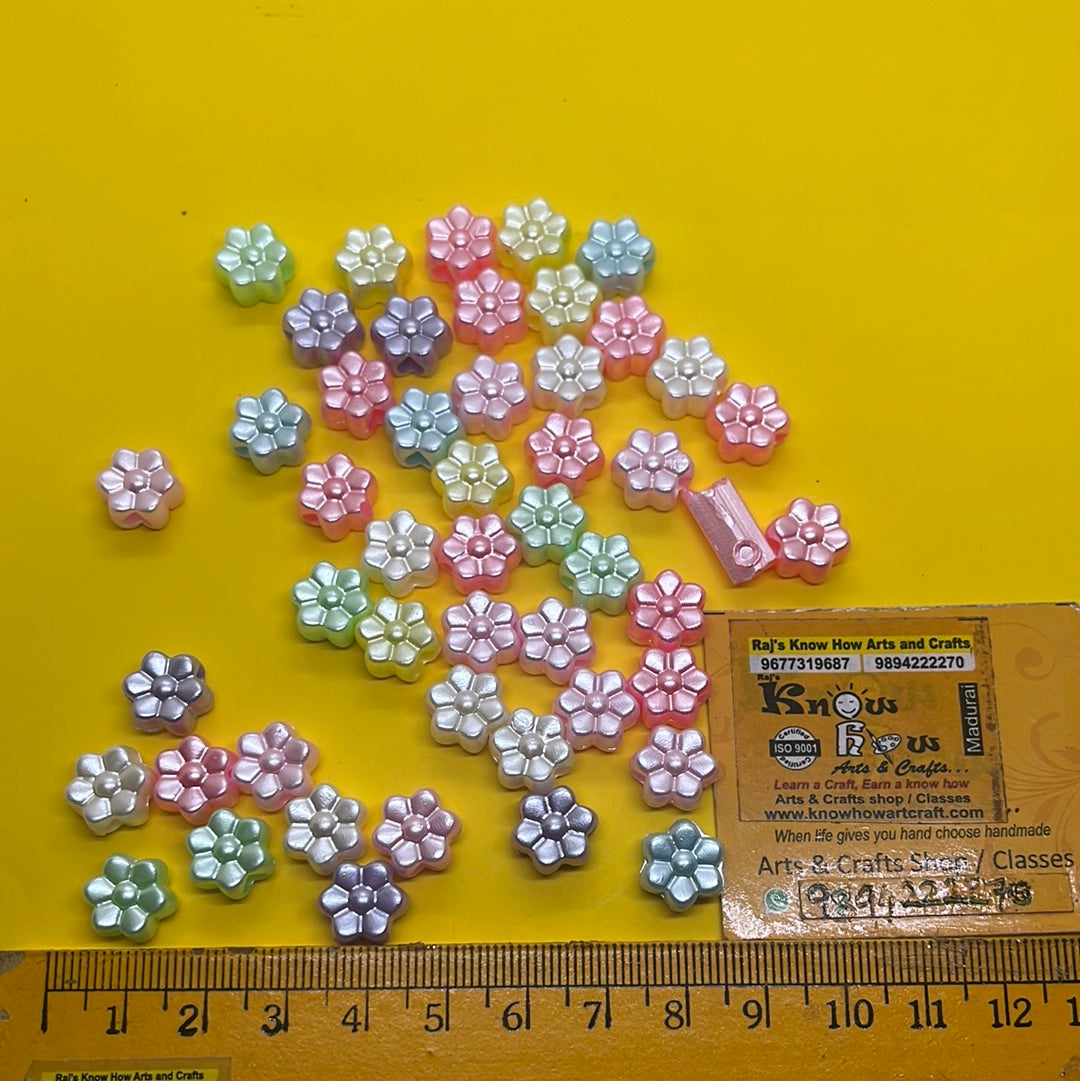 Pastel color design beads -50g 8