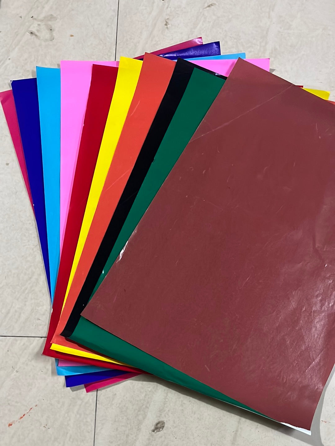 Varnish color paper 10 sheets