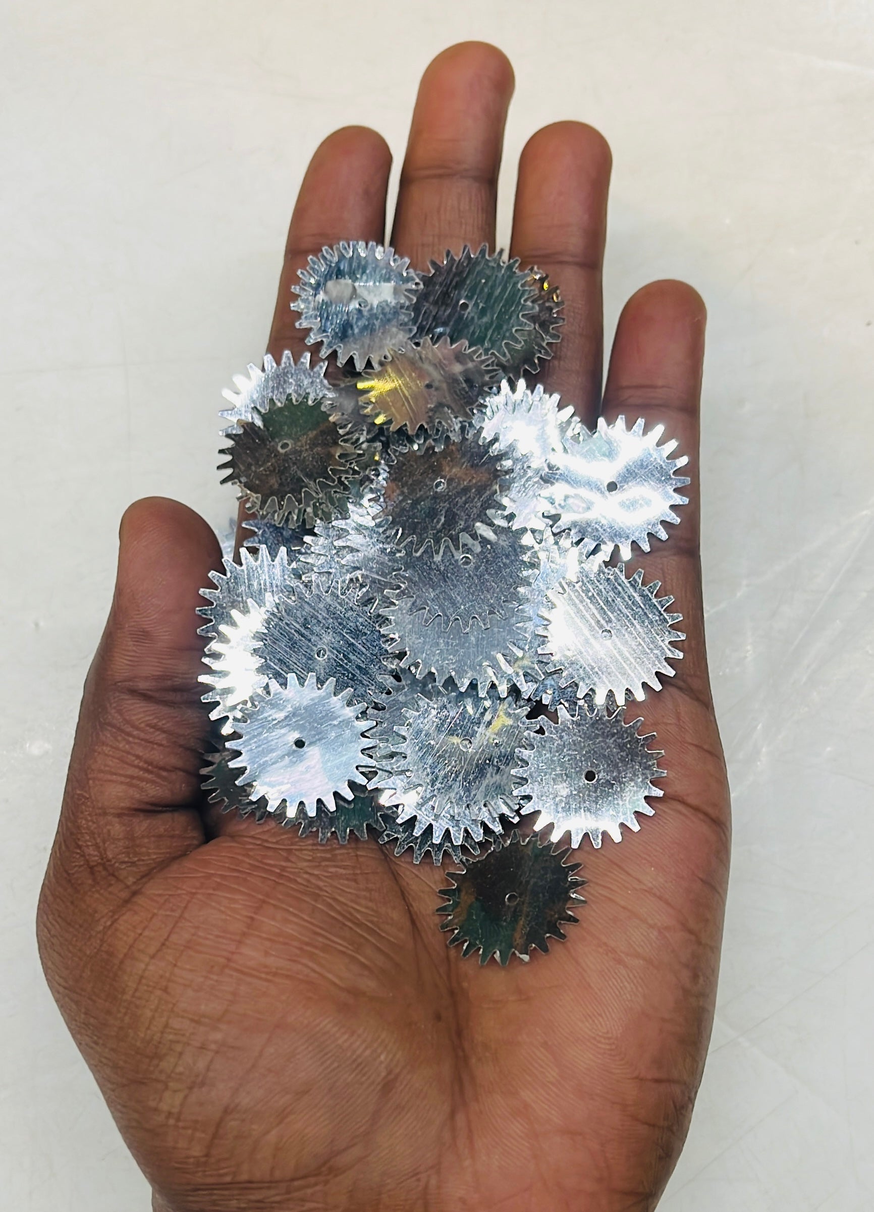 Chakra shape silver sequence 100g-1pack/555C