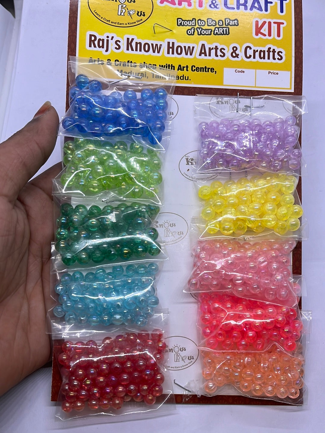 Acrylic color beads kit