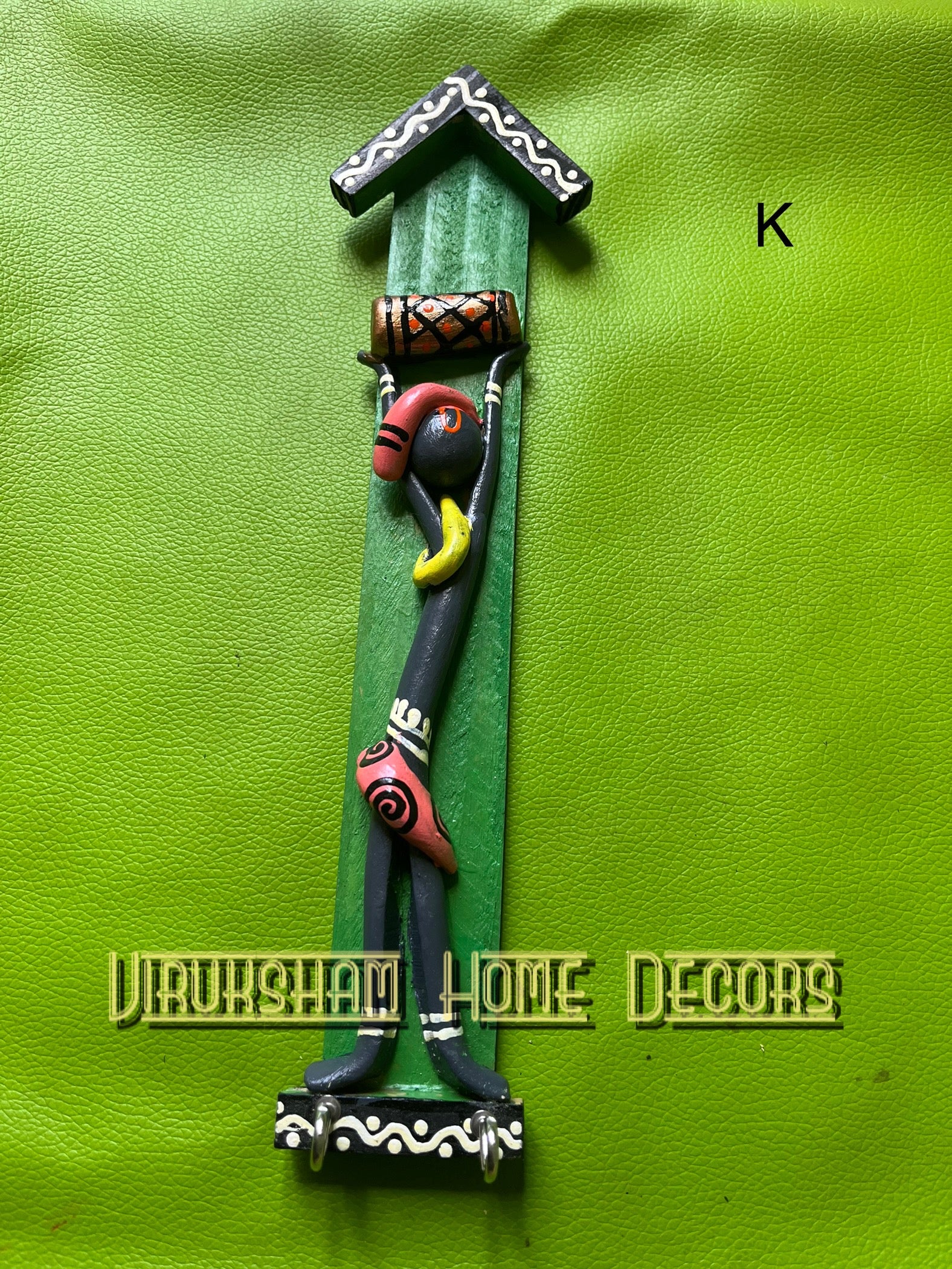 Tribal Keyring Holder Art WSKH 506 approximately 2*8 inches - K