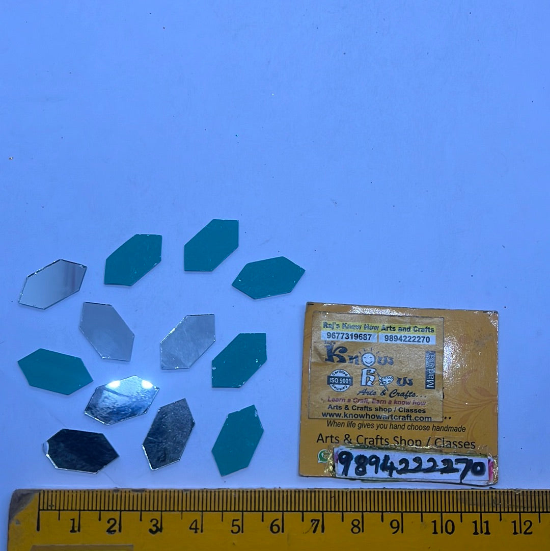 Glass mirror stone 50g in a pack