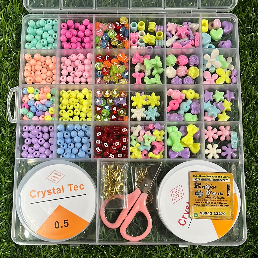 Crystal acrylic beads kit