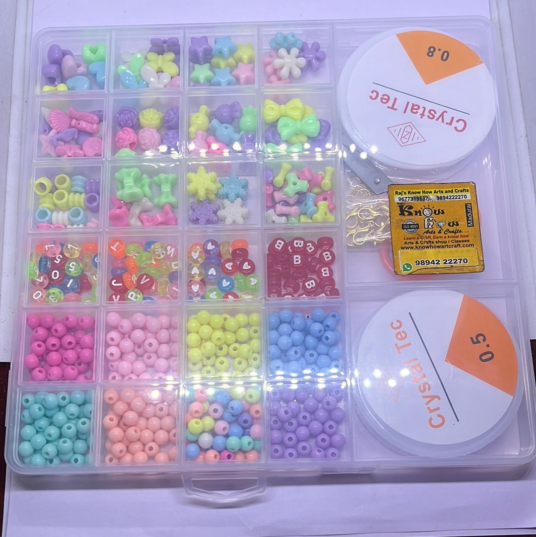 Crystal acrylic beads kit
