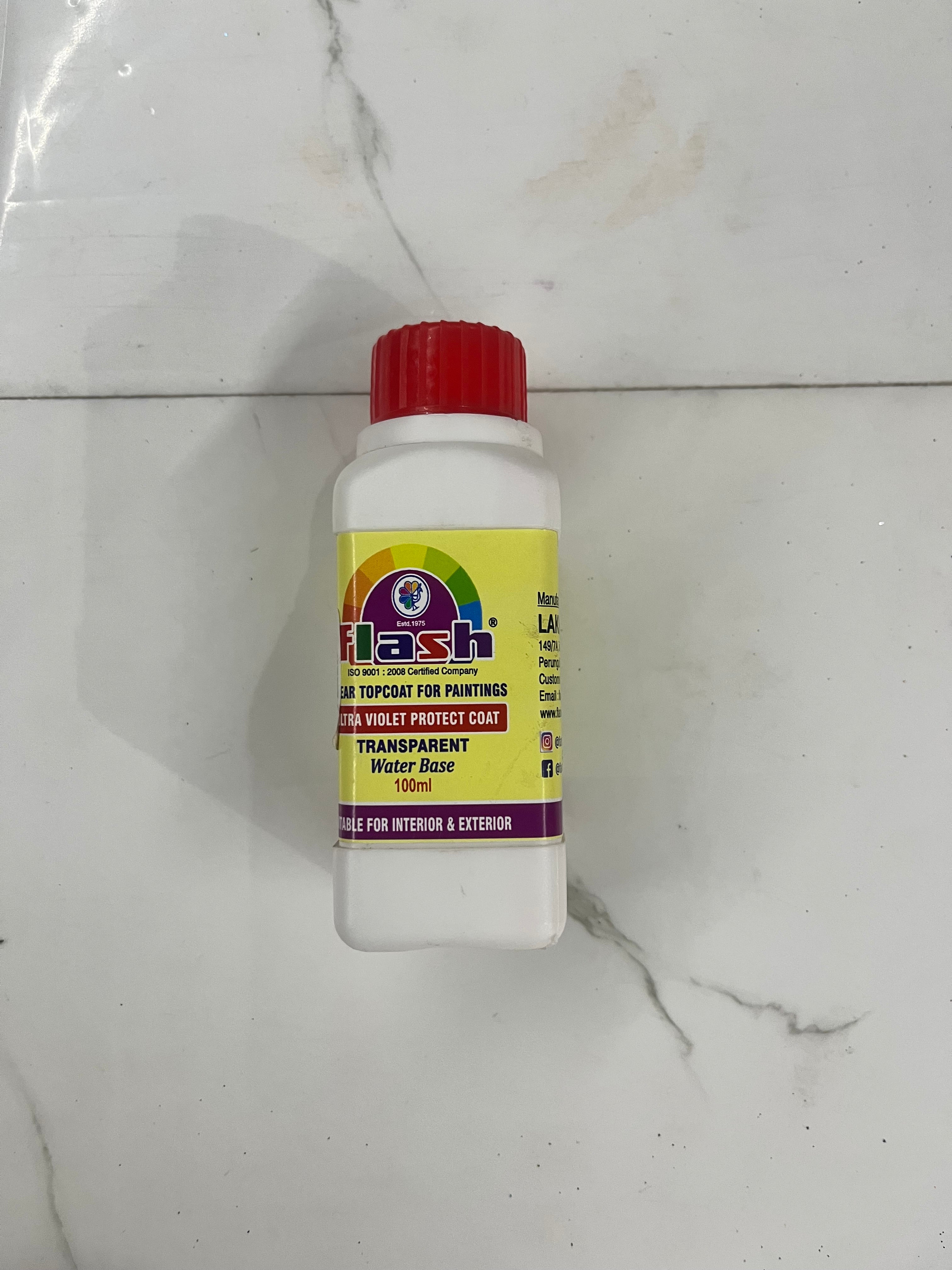 Flash Clear topcoat for paintings-100 ml