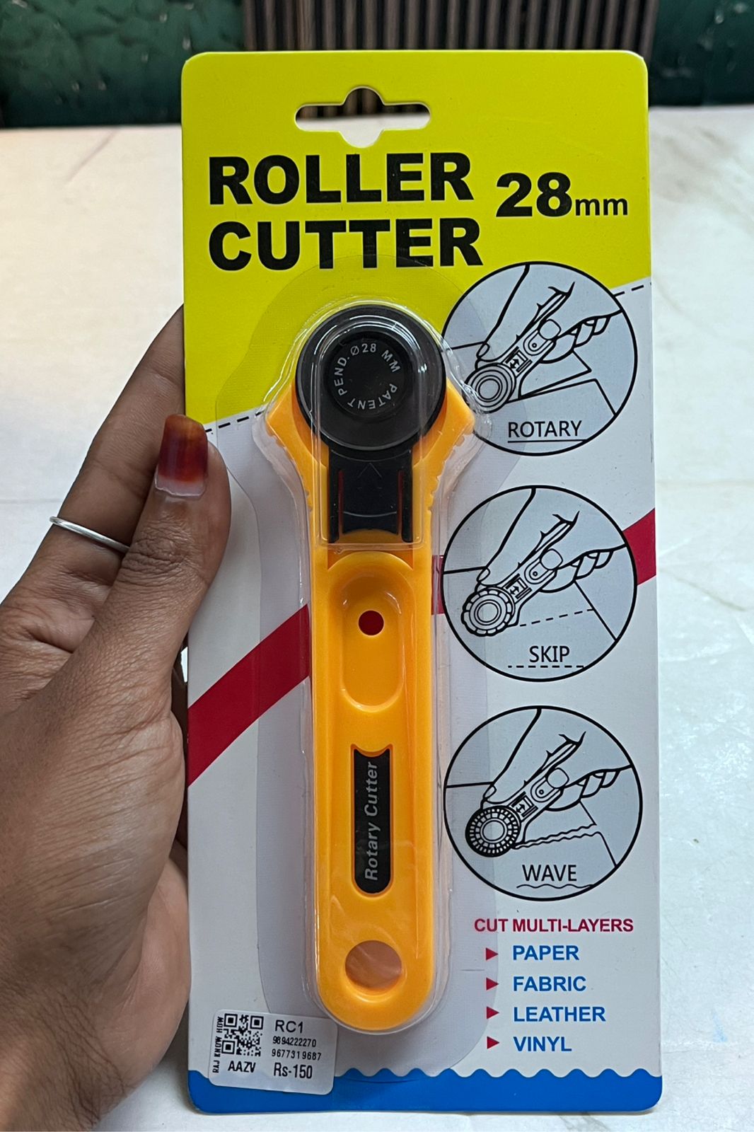 Roller Cutter 28mm Rc1 – KnowHowArtCraft