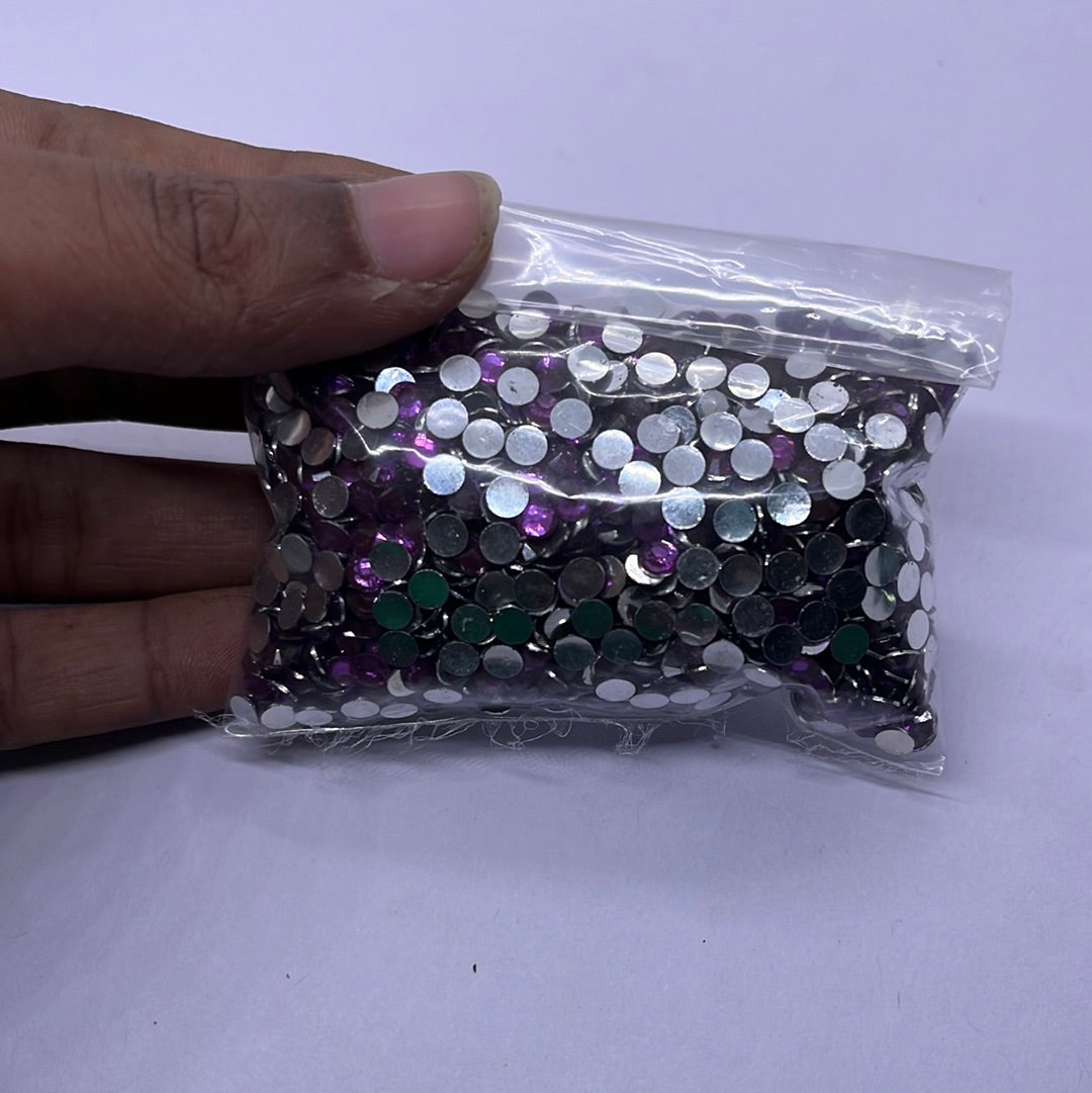 Acrylic aari & Embroidery beads stone -25g