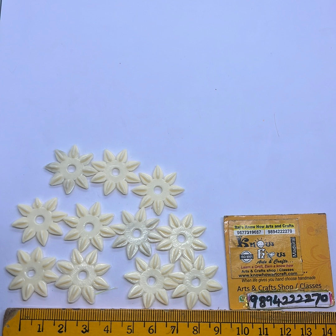 Acrylic plastic Artificial jasmine beads for jewelry making 100g in a pack