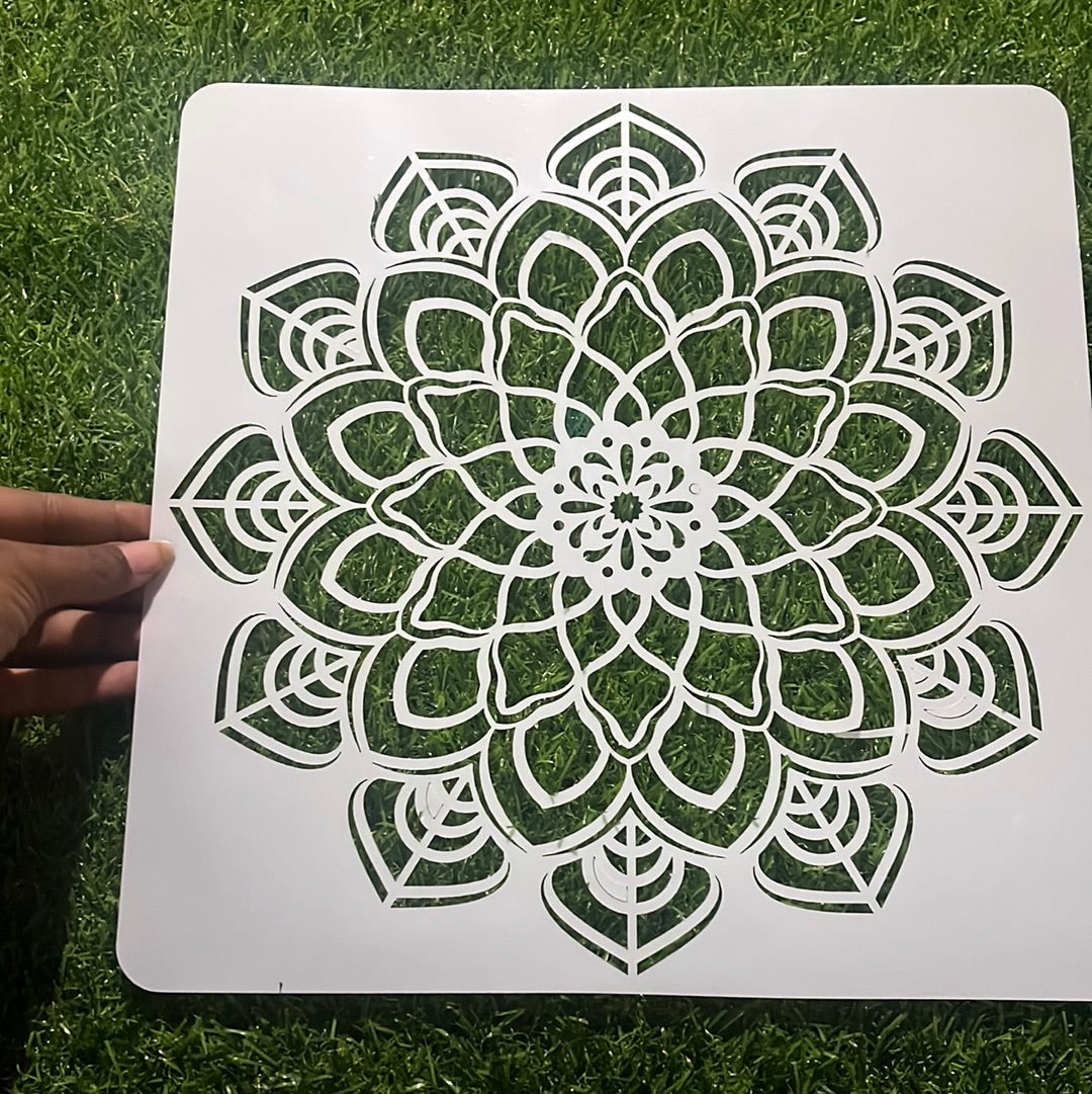 Rangoli stencil design  2